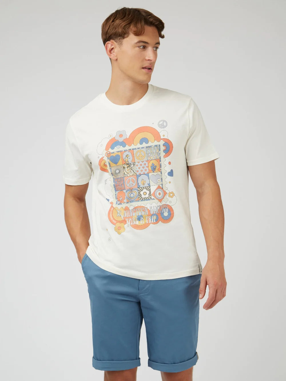 Ben Sherman 1960's Tee Ivory