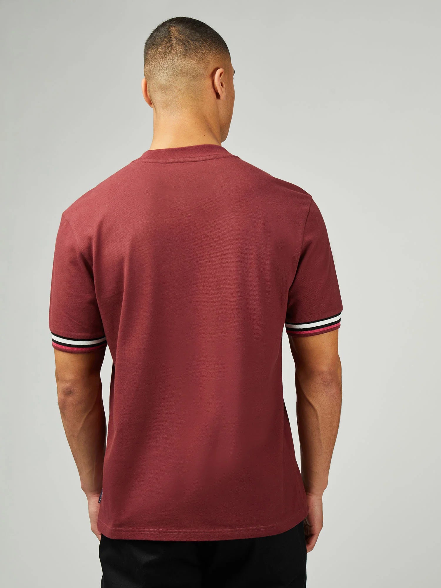 Ben Sherman Pique Tee Wine