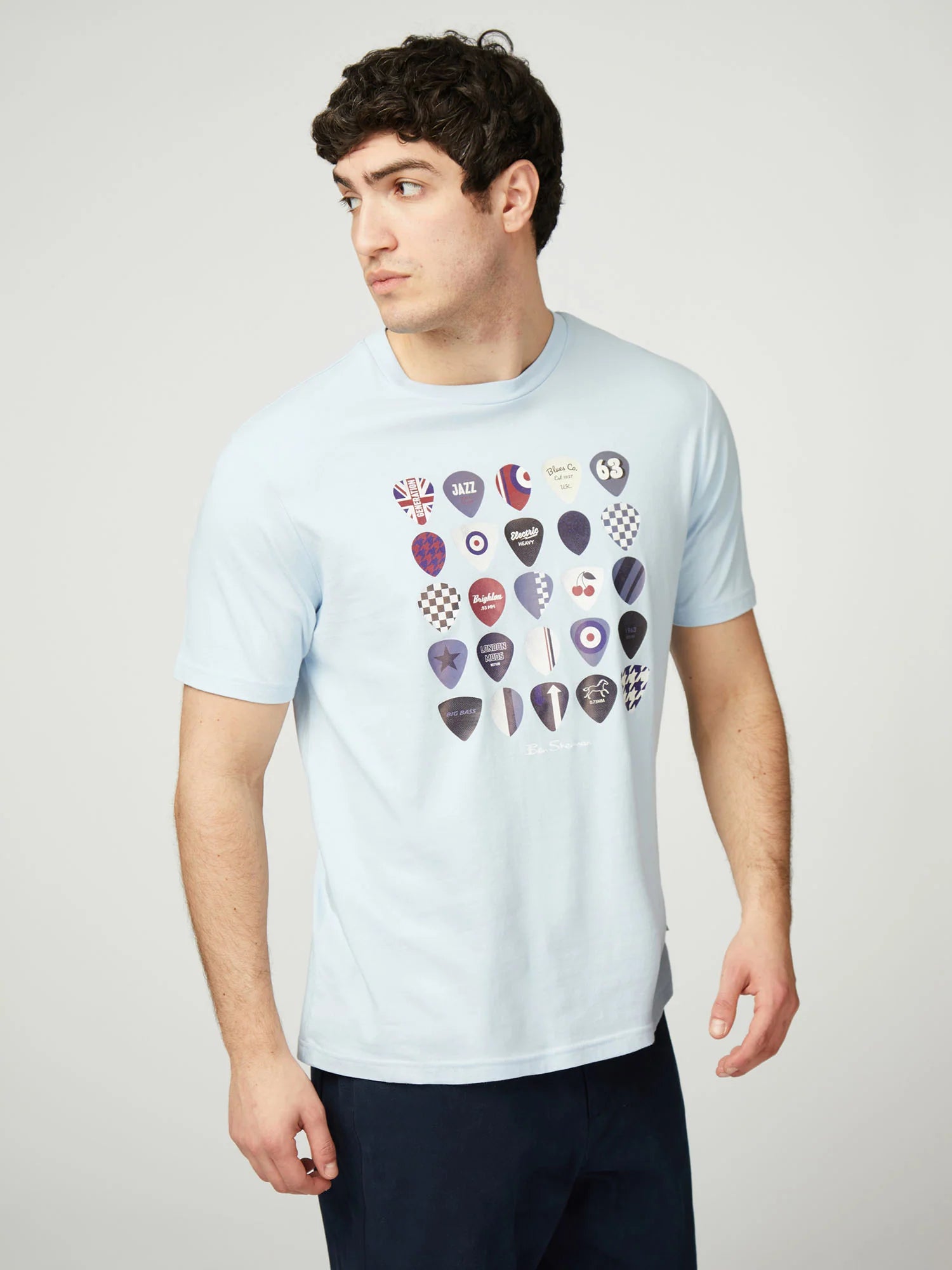 Ben Sherman Plectrum Tee Sky
