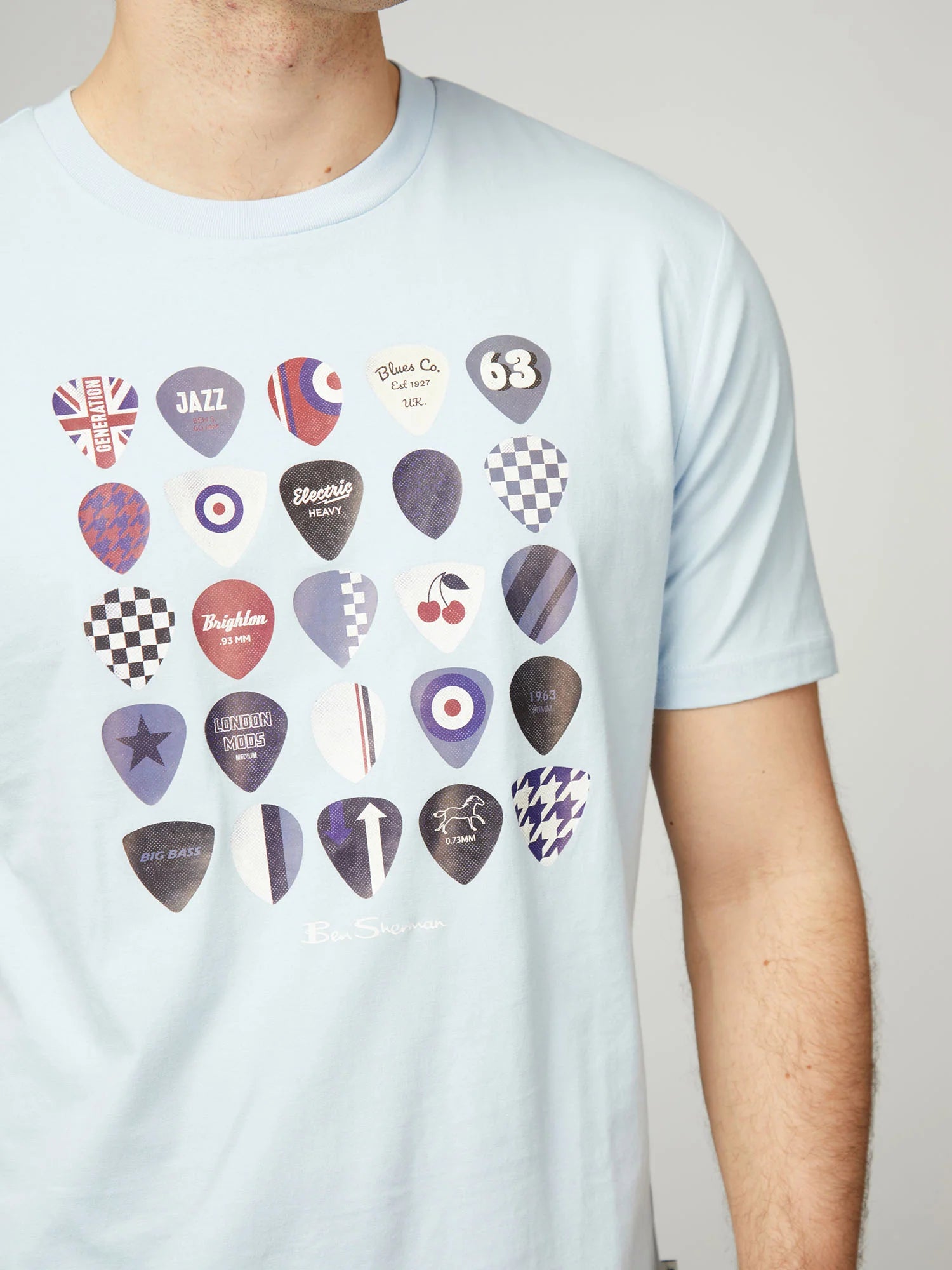 Ben Sherman Plectrum Tee Sky