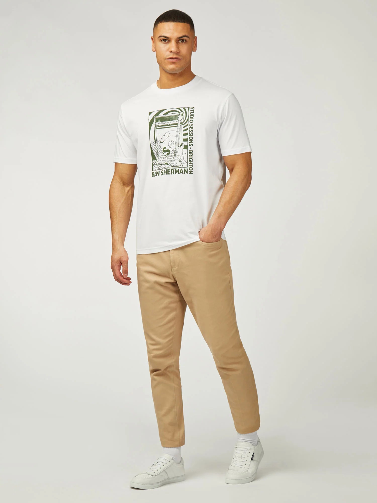 Ben Sherman Rehersal Room Tee White