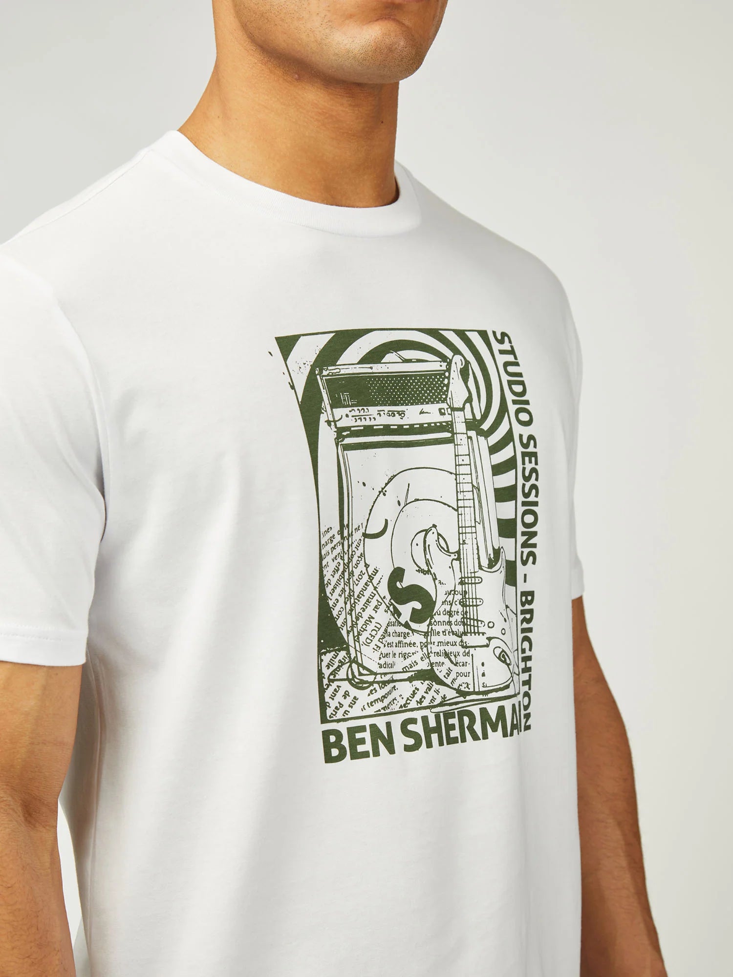 Ben Sherman Rehersal Room Tee White