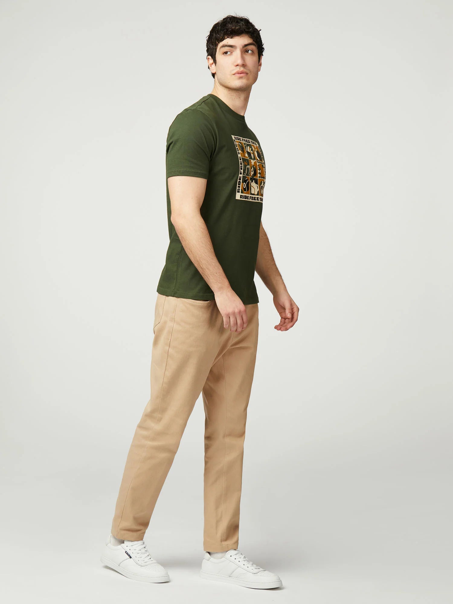 Ben Sherman Trippy Helmets Tee Camouflage