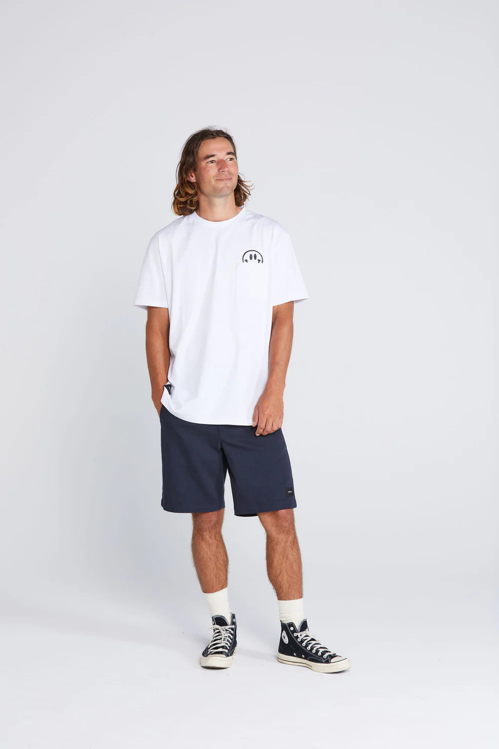 Thing Thing Max Pocket Tee White Smiles