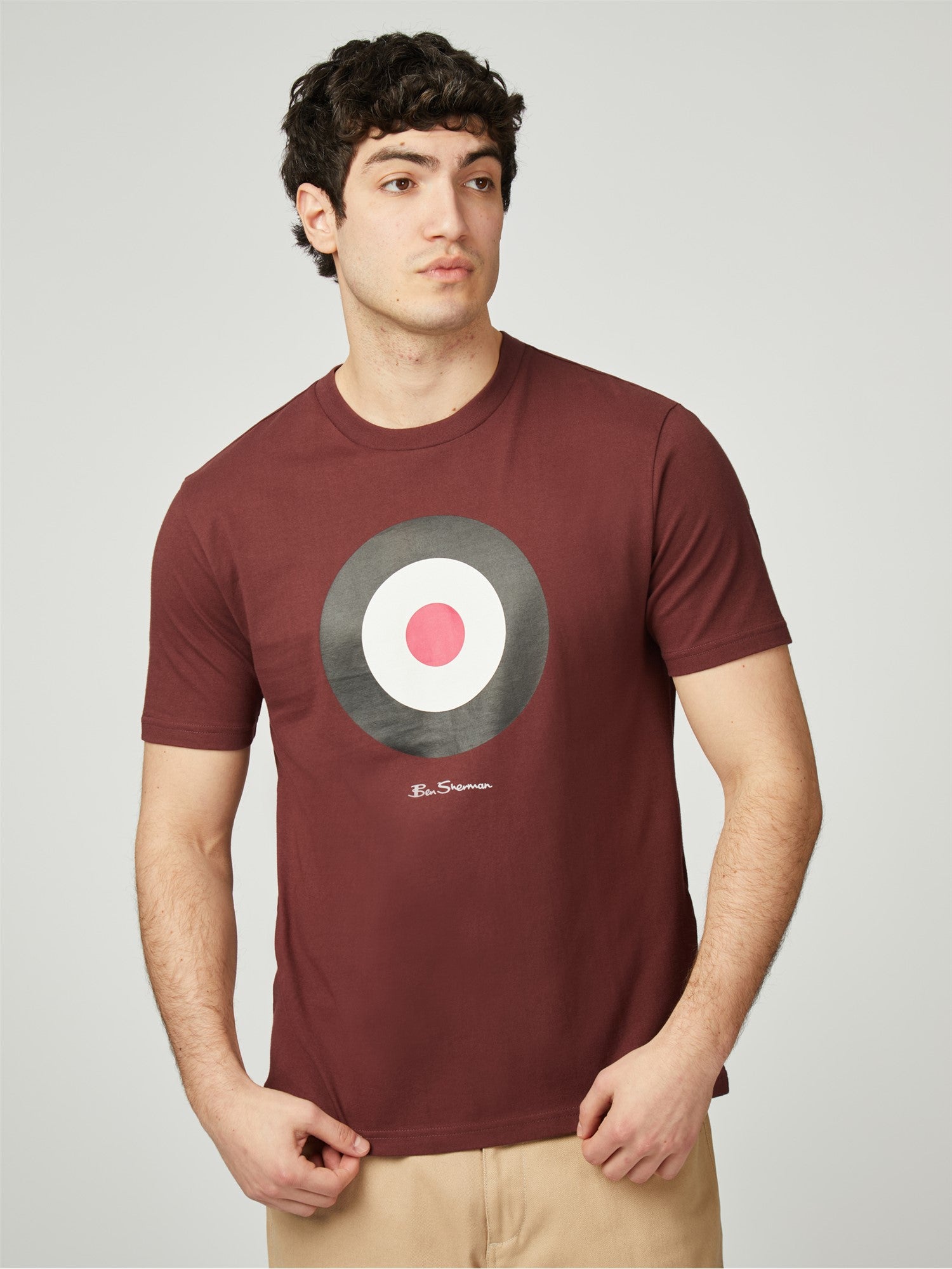 Ben Sherman Signature Target Tee Wine