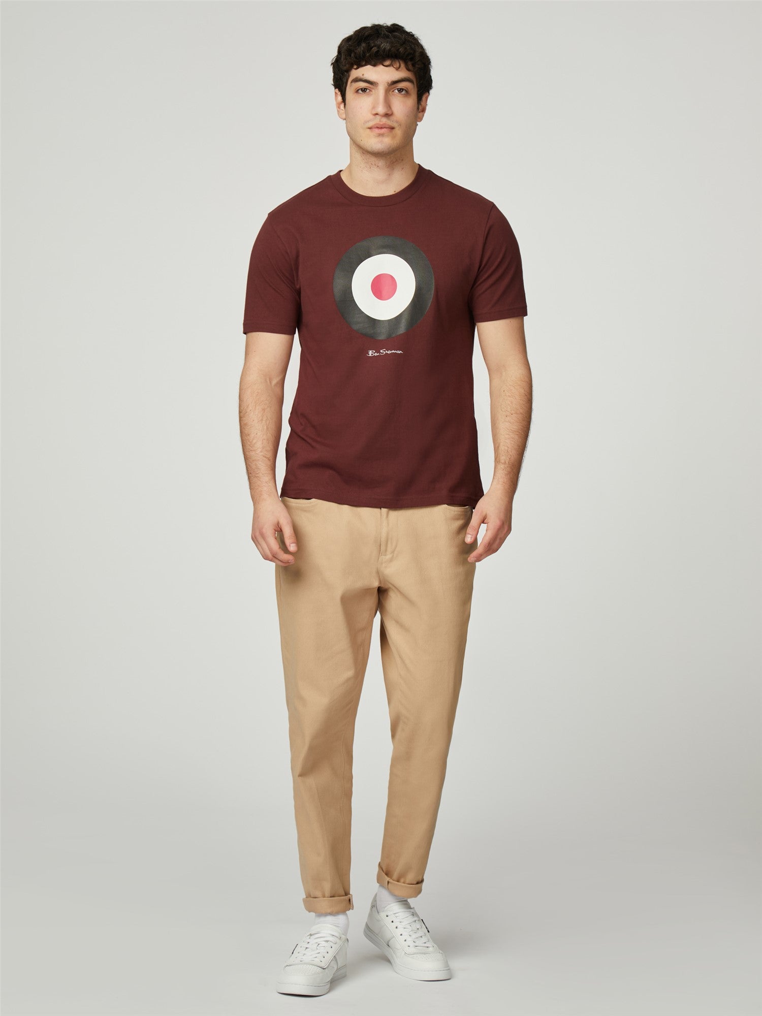 Ben Sherman Signature Target Tee Wine