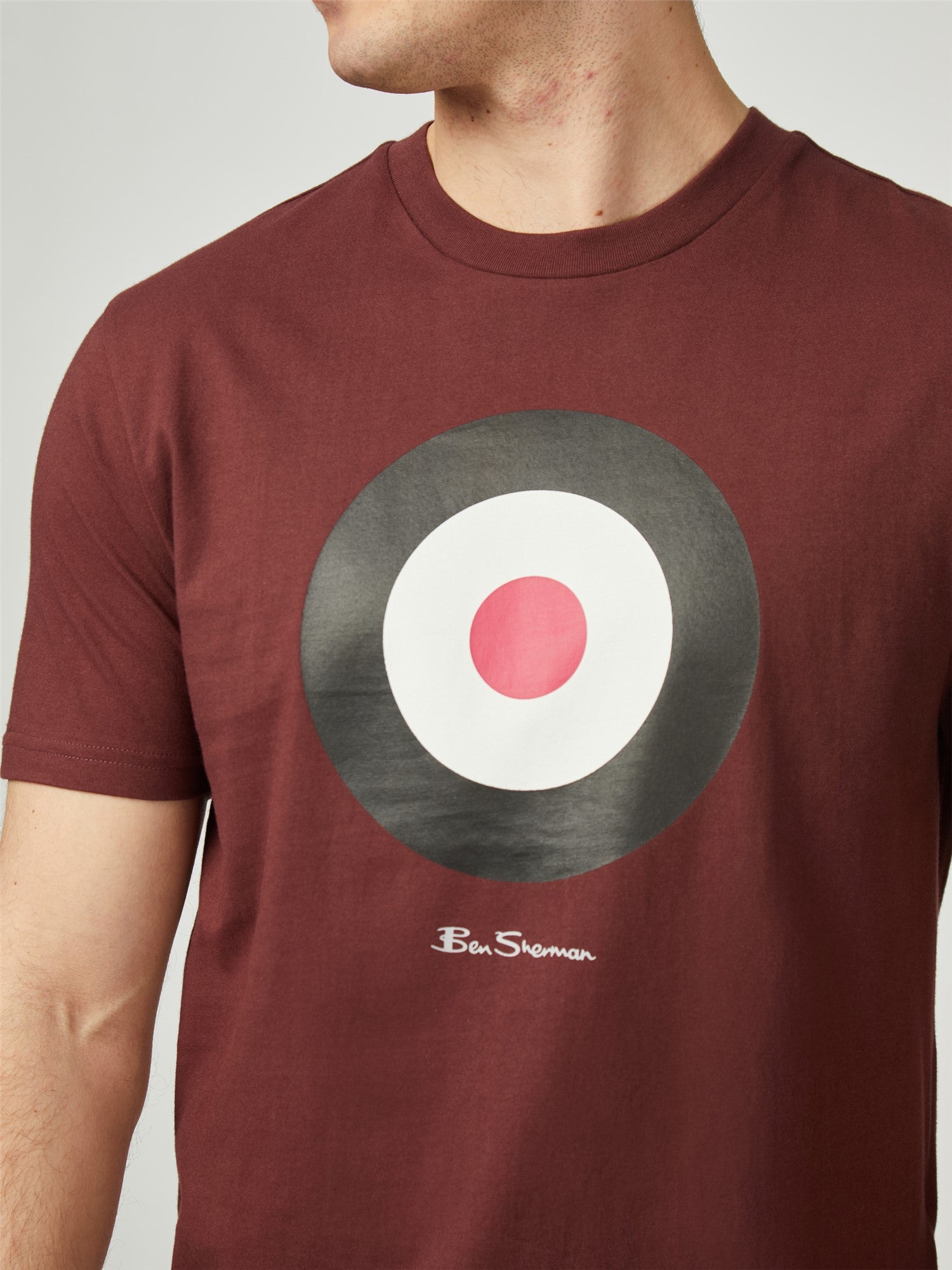 Ben Sherman Signature Target Tee Wine