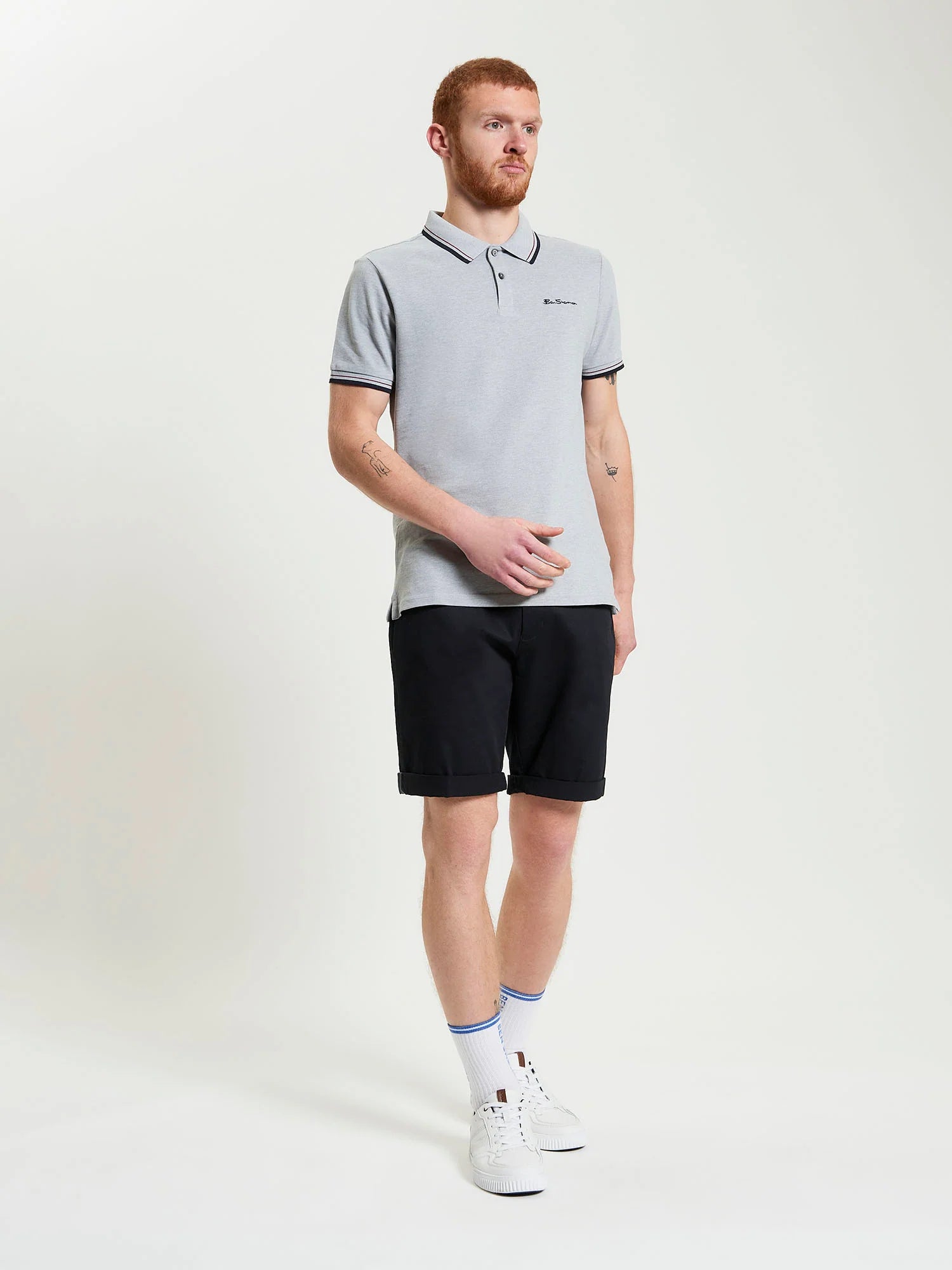 Ben Sherman Signature Pique Polo Grey