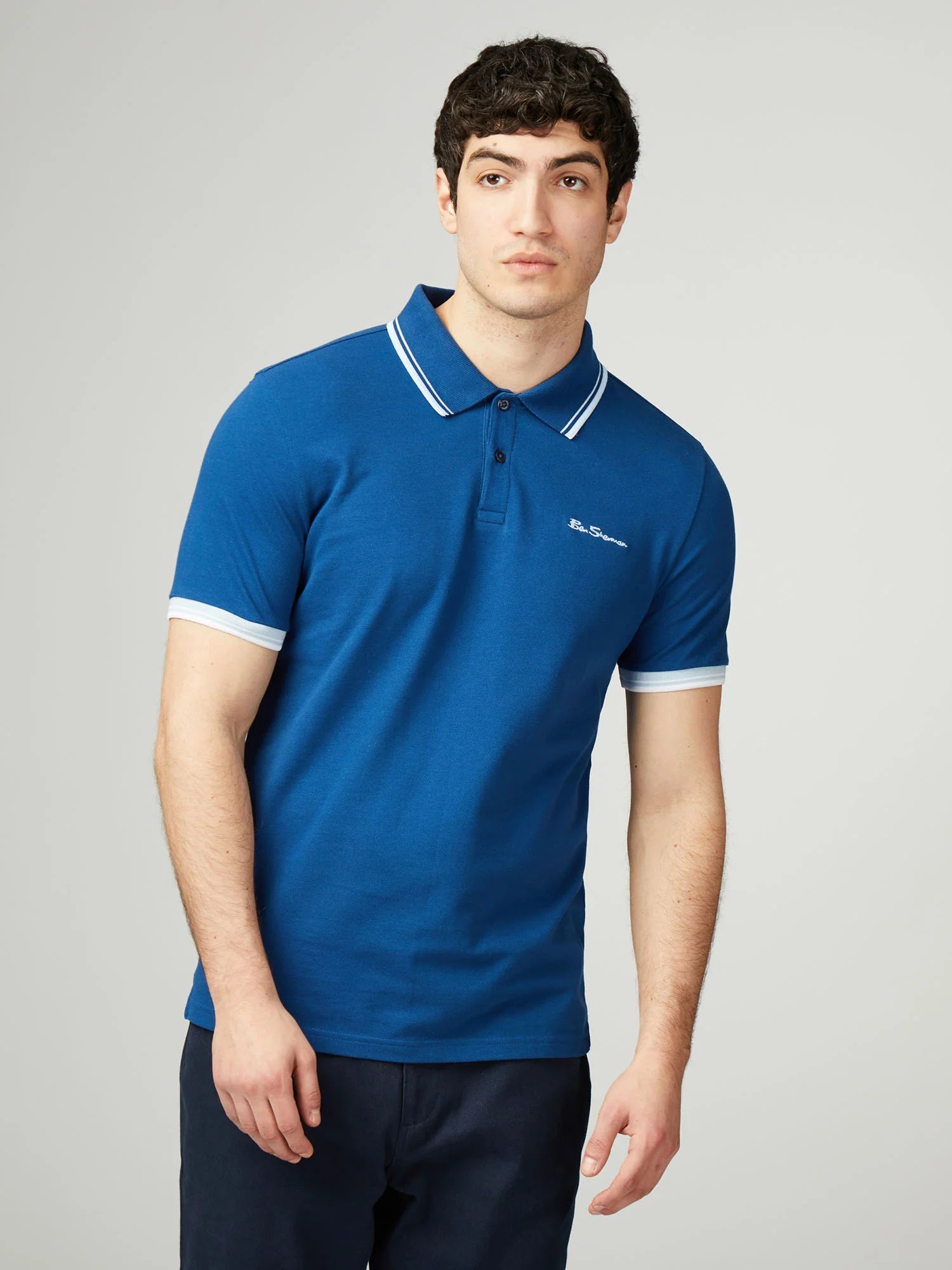 Ben Sherman Signature Pique Polo Royal Blue