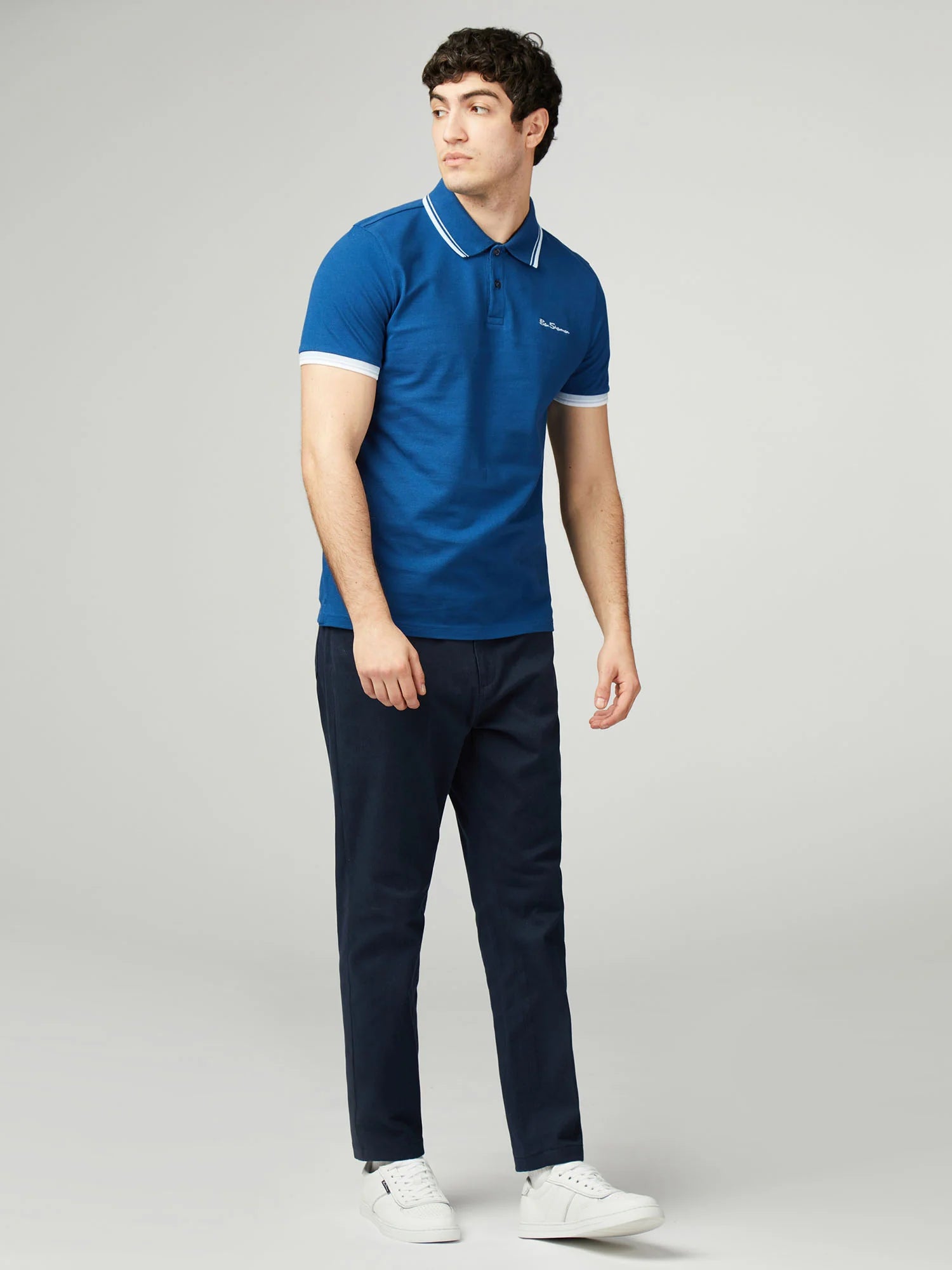 Ben Sherman Signature Pique Polo Royal Blue