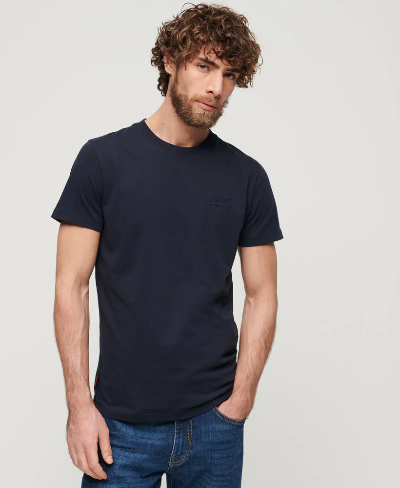 Superdry Essential Logo Embroidered Tee Black