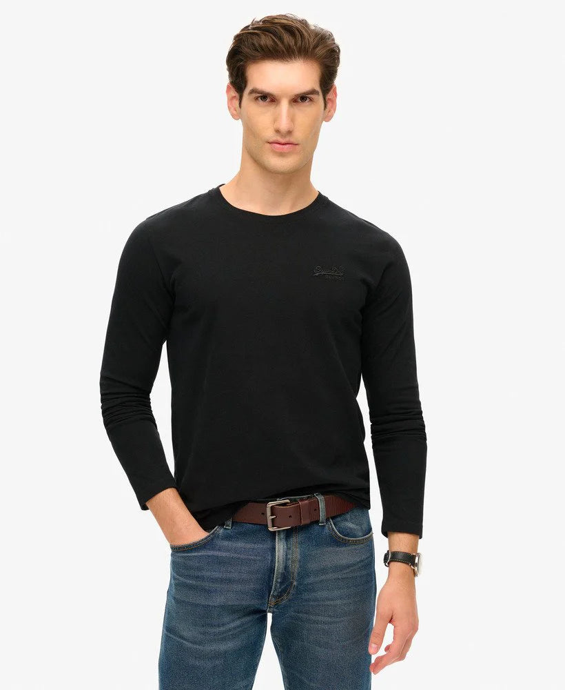 Superdry Essential Logo LS Top Black