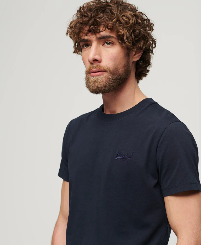 Superdry Essential Logo Embroidered Tee Black