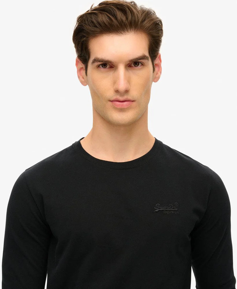 Superdry Essential Logo LS Top Black