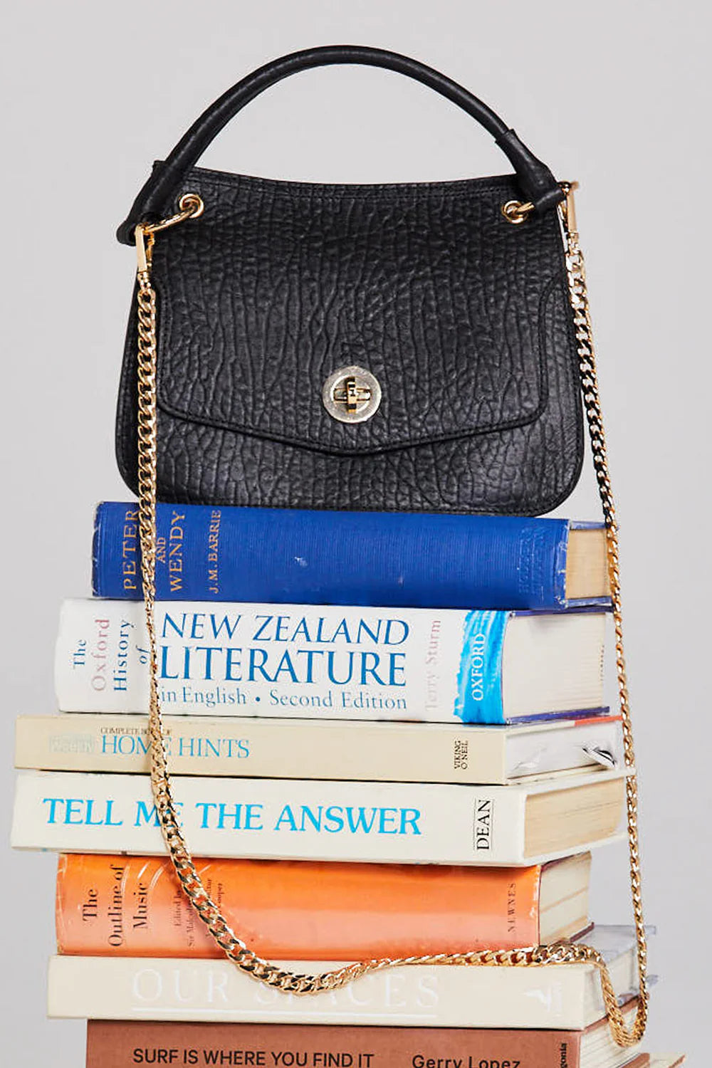 Thing Thing Kathryn Bag Black Bubble Leather