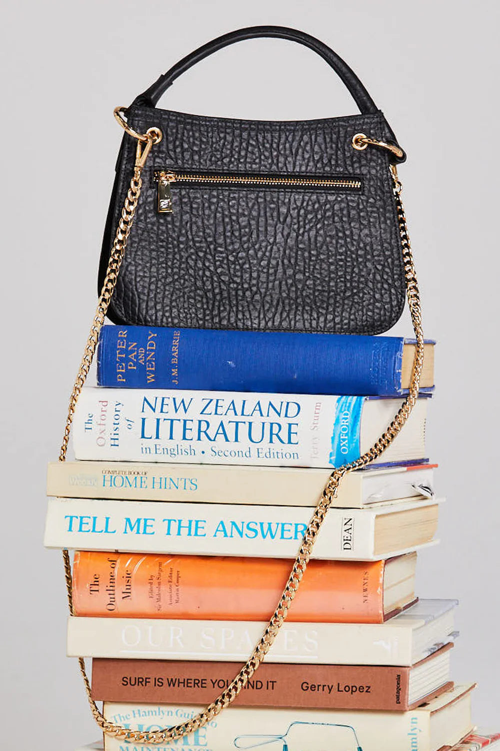 Thing Thing Kathryn Bag Black Bubble Leather