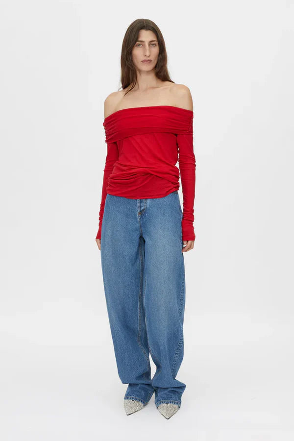 C&M Majorie Top Ruby Red