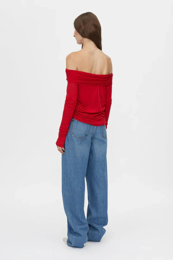 C&M Majorie Top Ruby Red