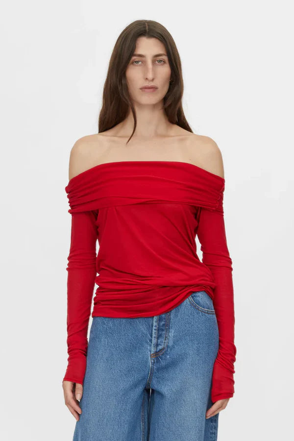 C&M Majorie Top Ruby Red