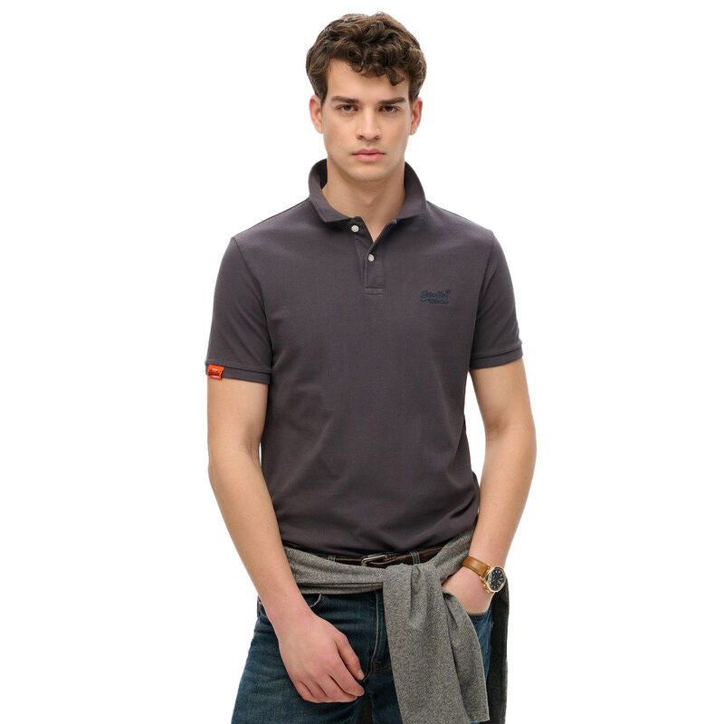 Superdry Vintage Destroy Polo Destroy Black