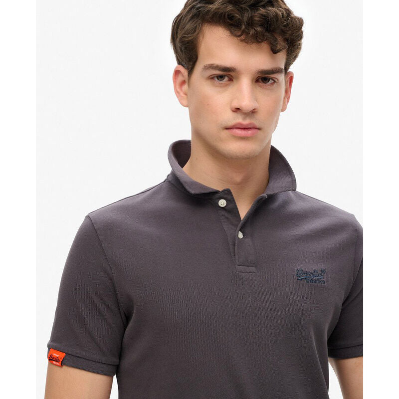 Superdry Vintage Destroy Polo Destroy Black