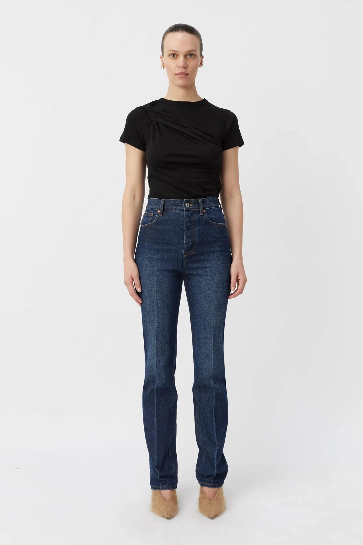C&M Zella Twist Tee Black