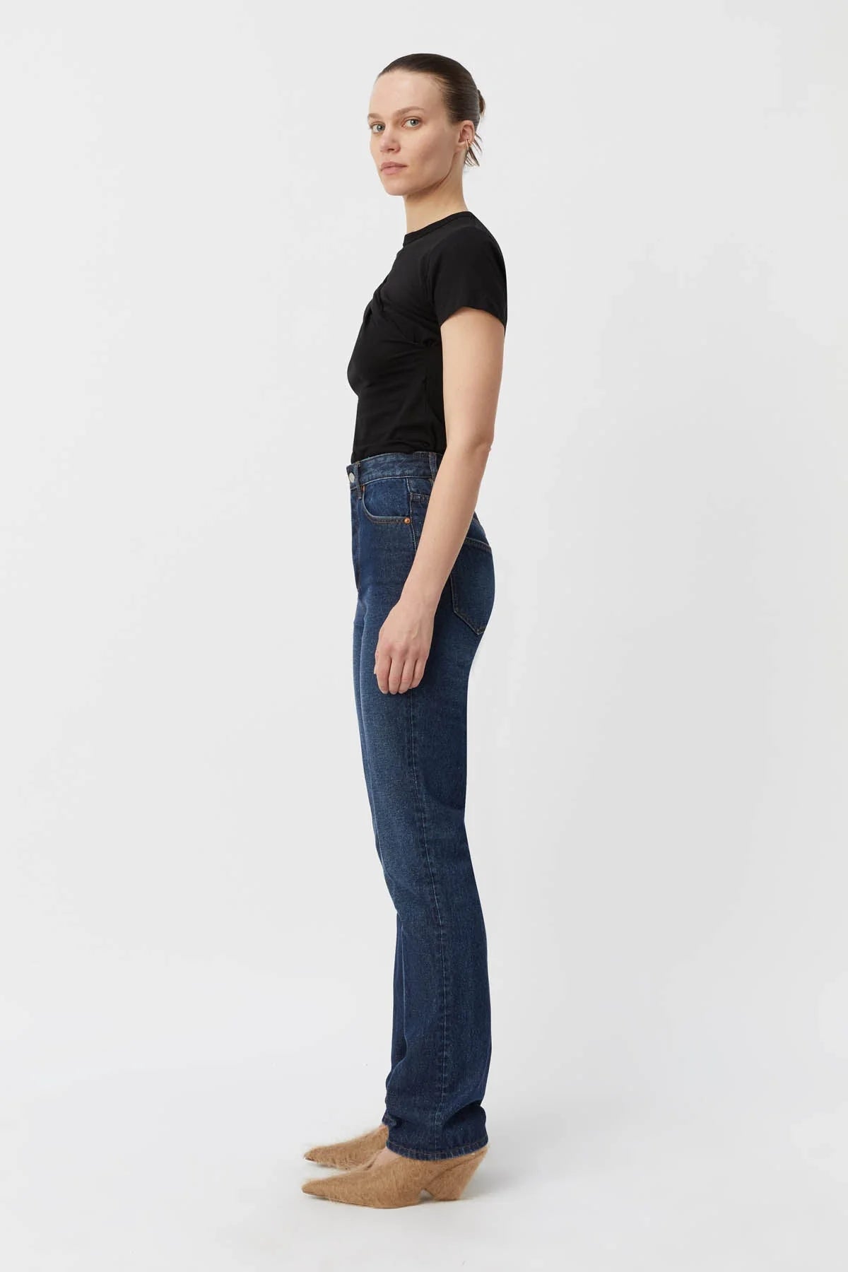 C&M Zella Twist Tee Black
