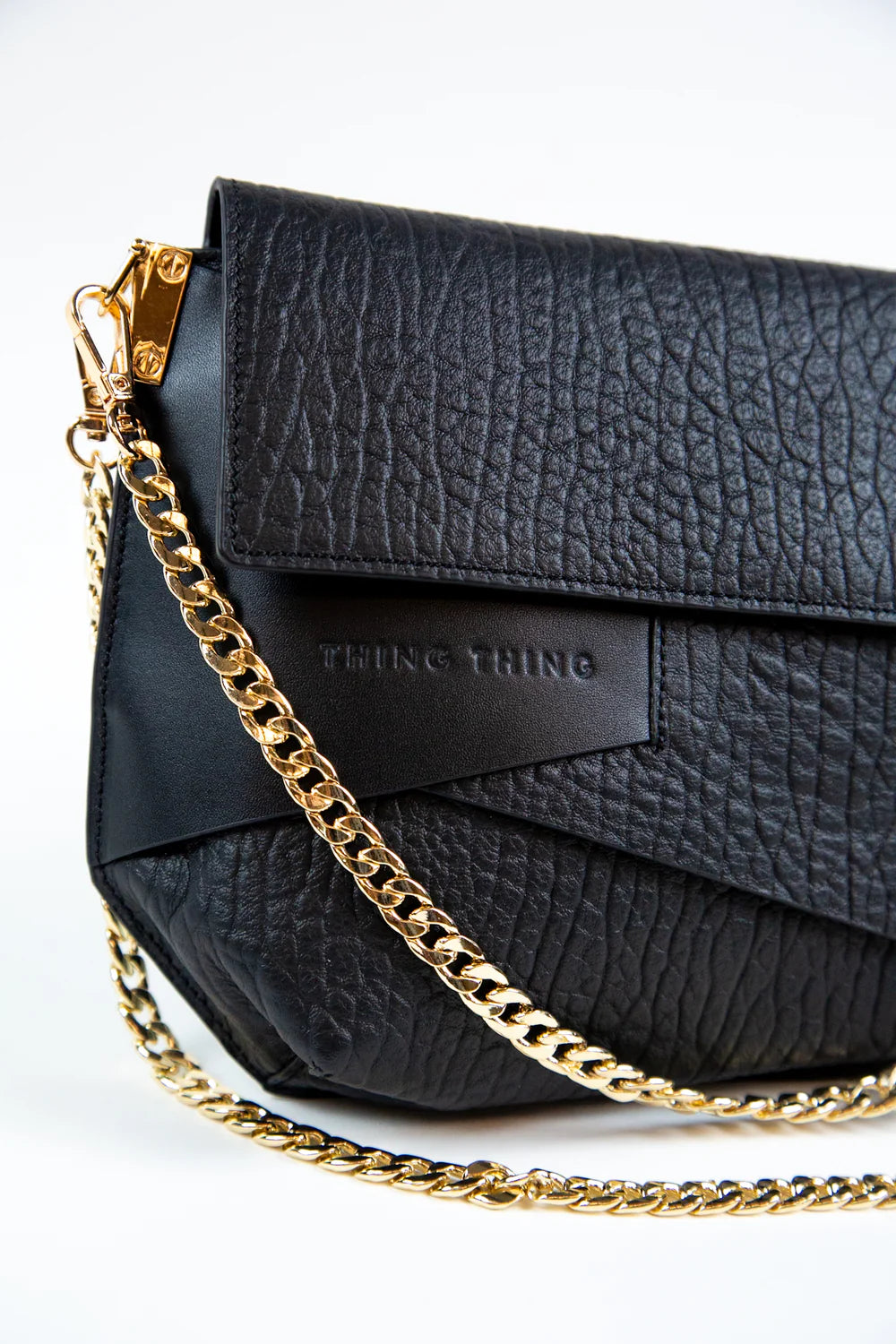 Thing Thing Annastasia Bag Black Bubble Leather