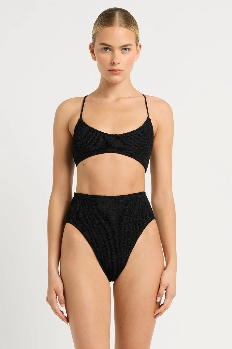 Bond-Eye Selena Crop Black Eco