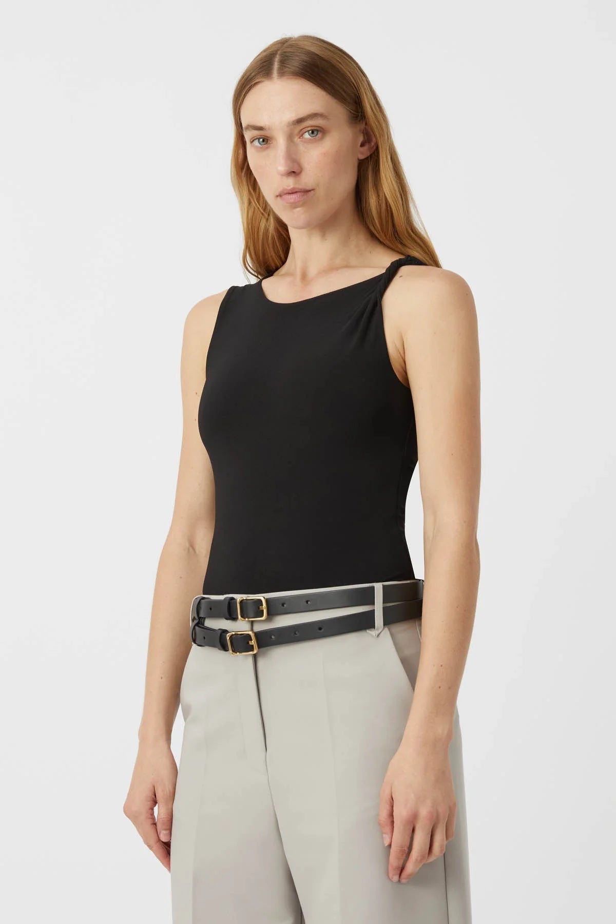 C&M Saint Twist Bodysuit Black
