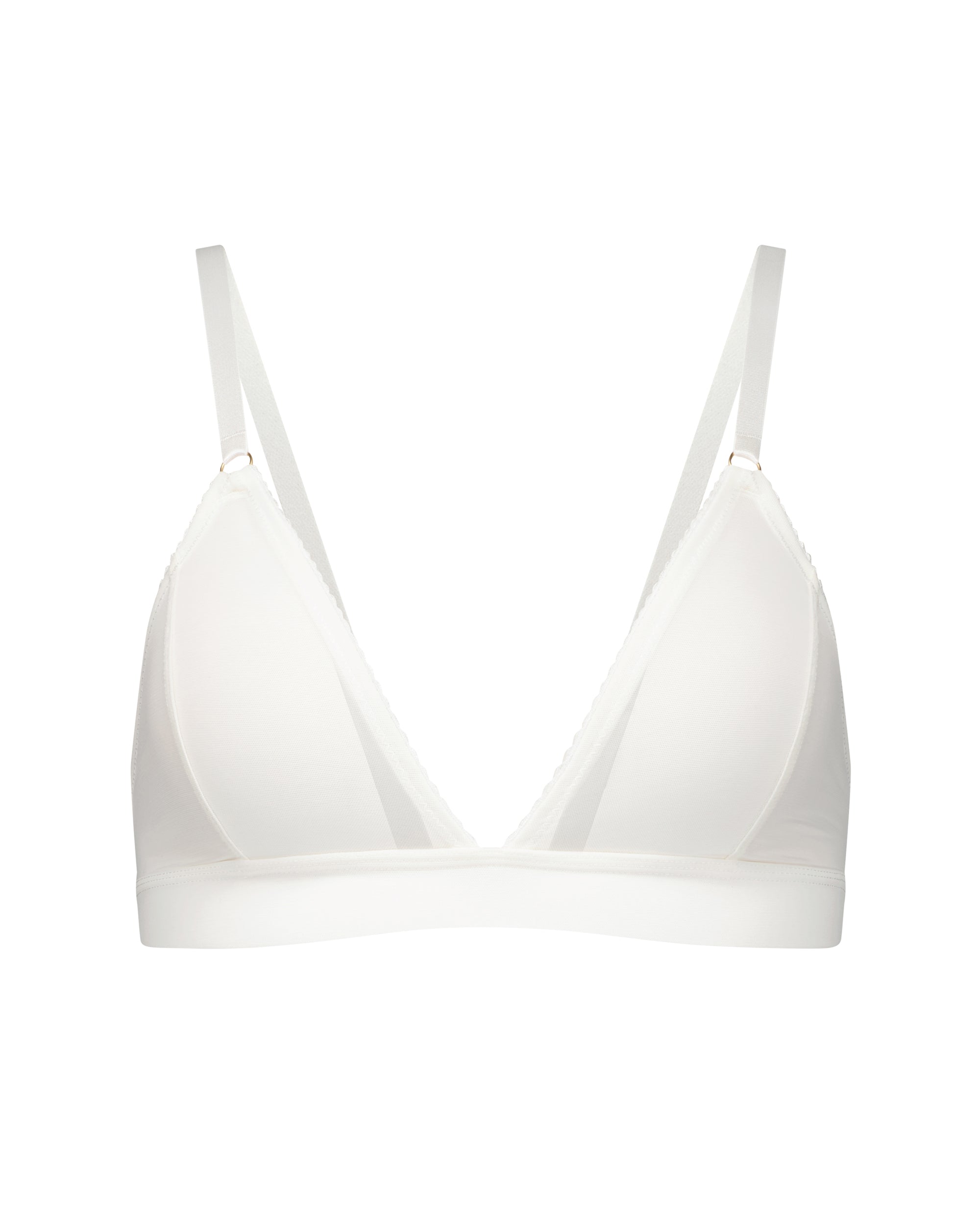 Dear Dylan Recycled Mesh Bralette Ivory