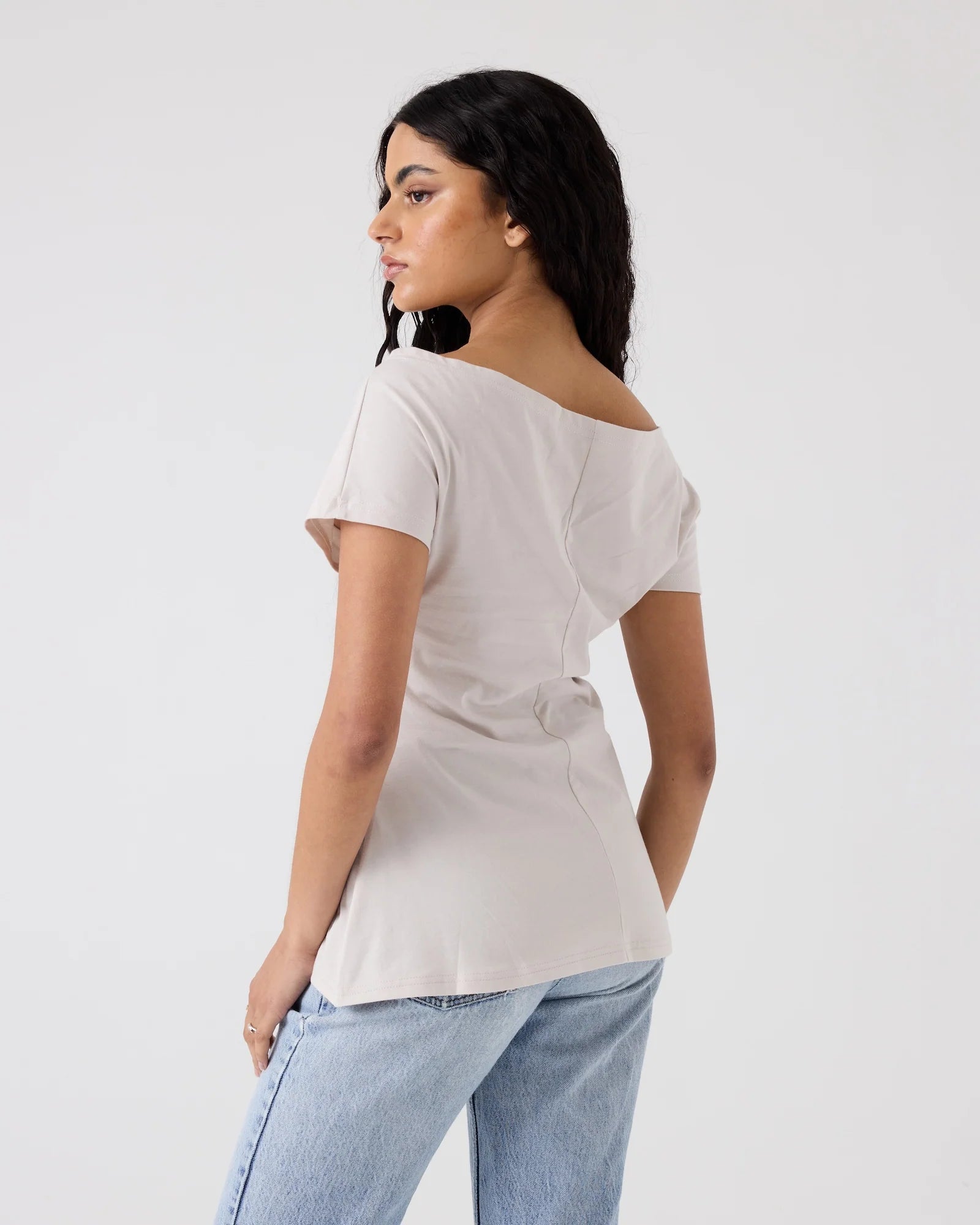 Dominique Healy Melody Tee Chalk