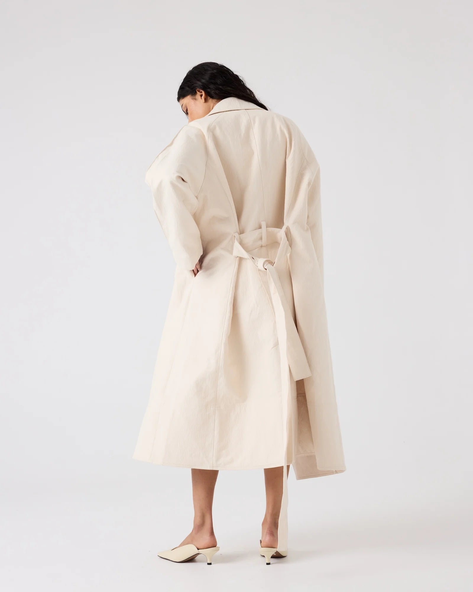 Dominique Healy Theodora Trench Cream