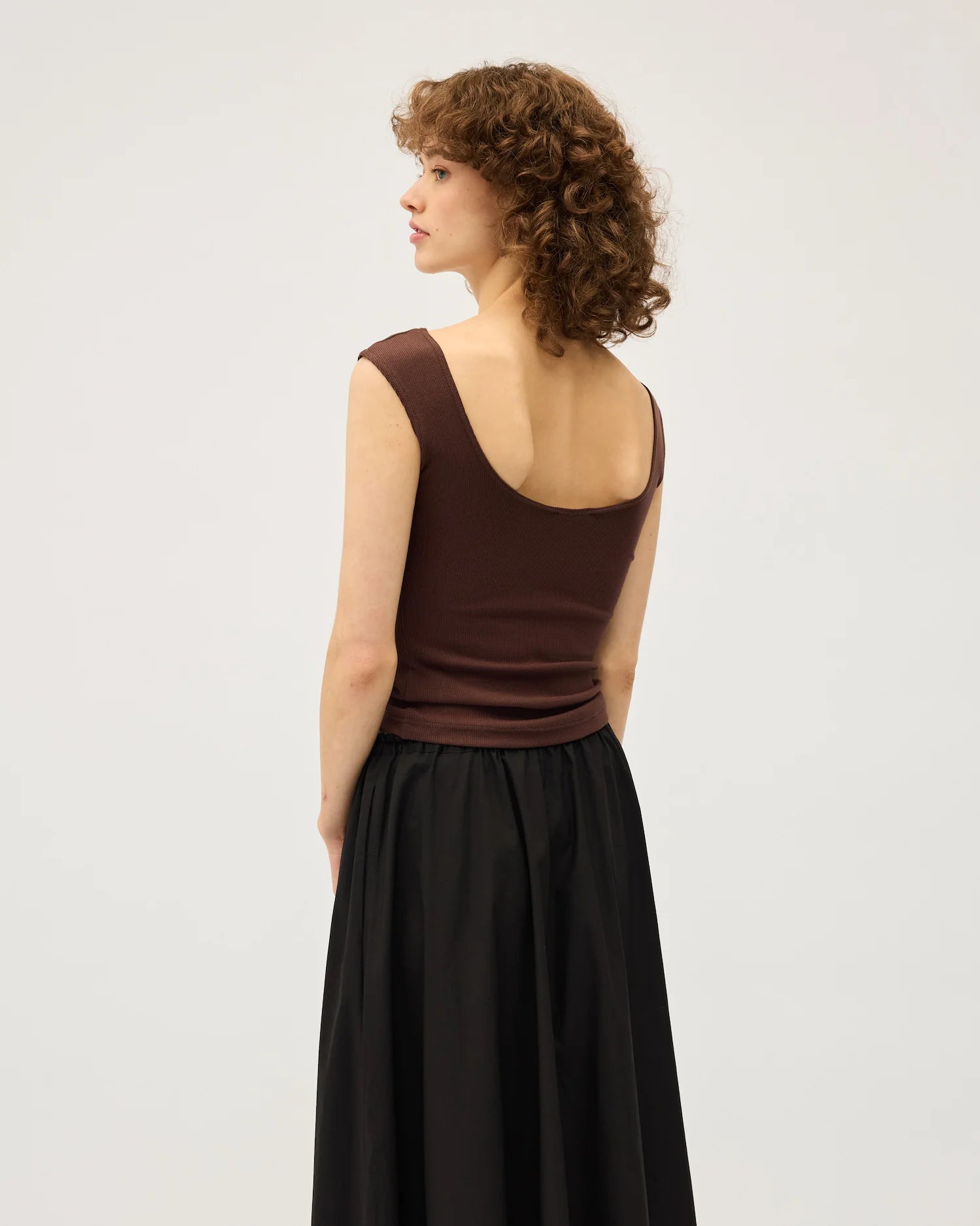 Dominique Healy Naia Tank Chocolate
