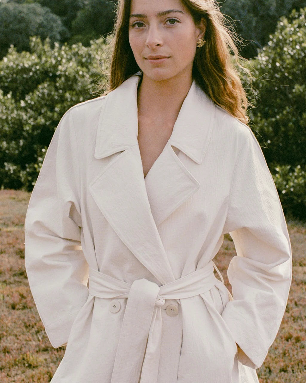 Dominique Healy Theodora Trench Cream