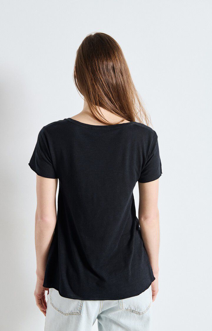 American Vintage Jacksonville T-Shirt V Neck Black
