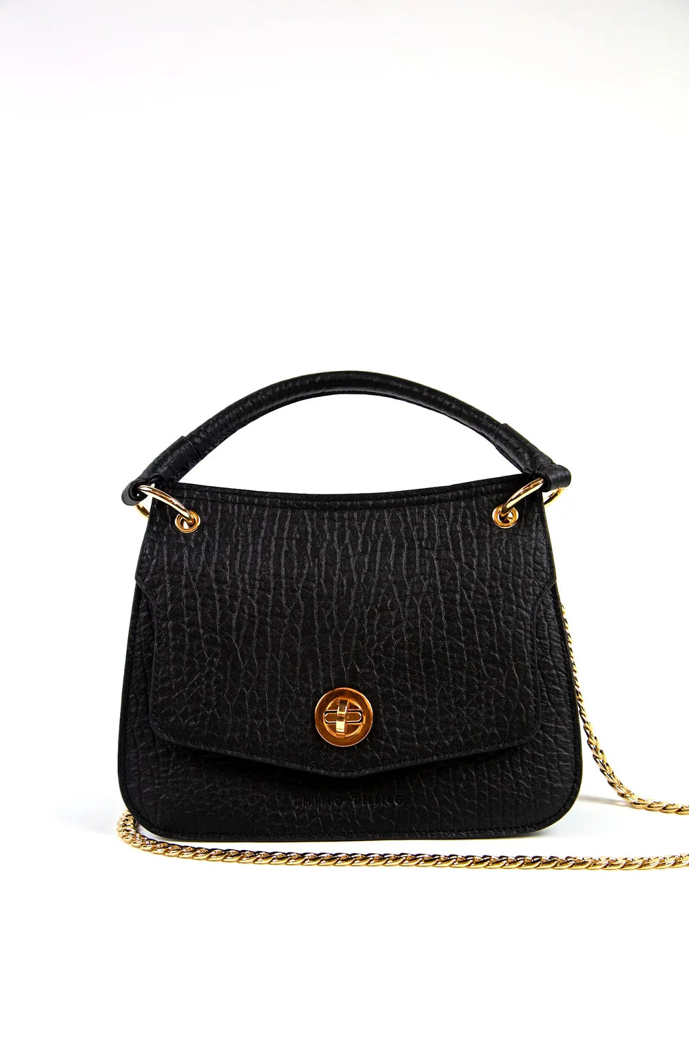 Thing Thing Kathryn Bag Black Bubble Leather