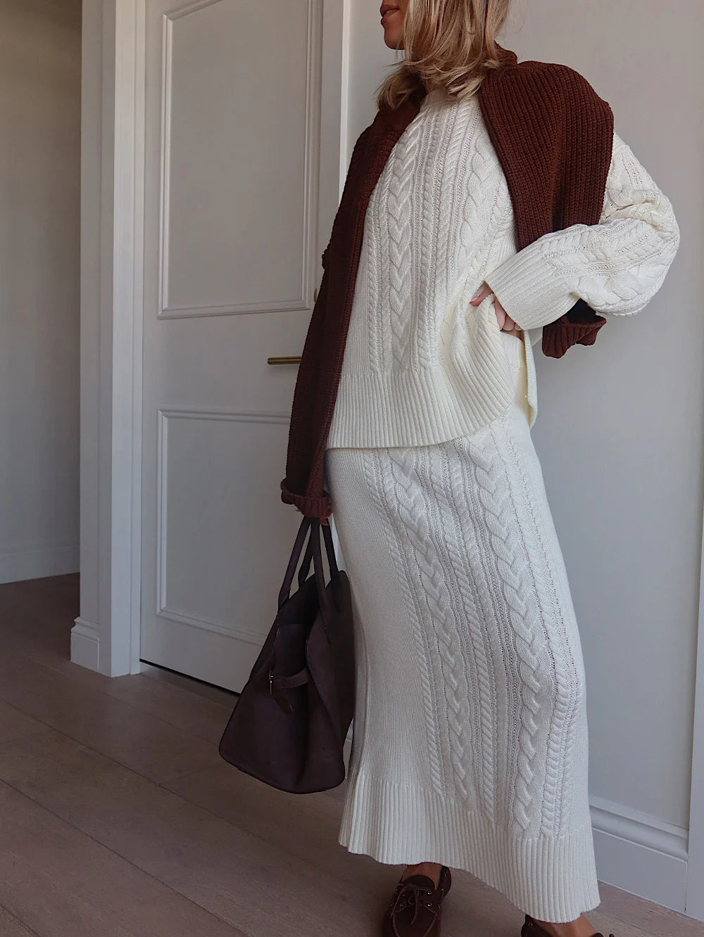 Kivari Leon Knit Sweater Ivory