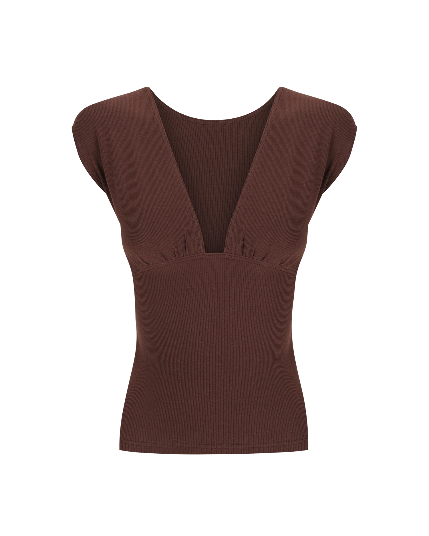 Dominique Healy Munroe Tee Chocolate