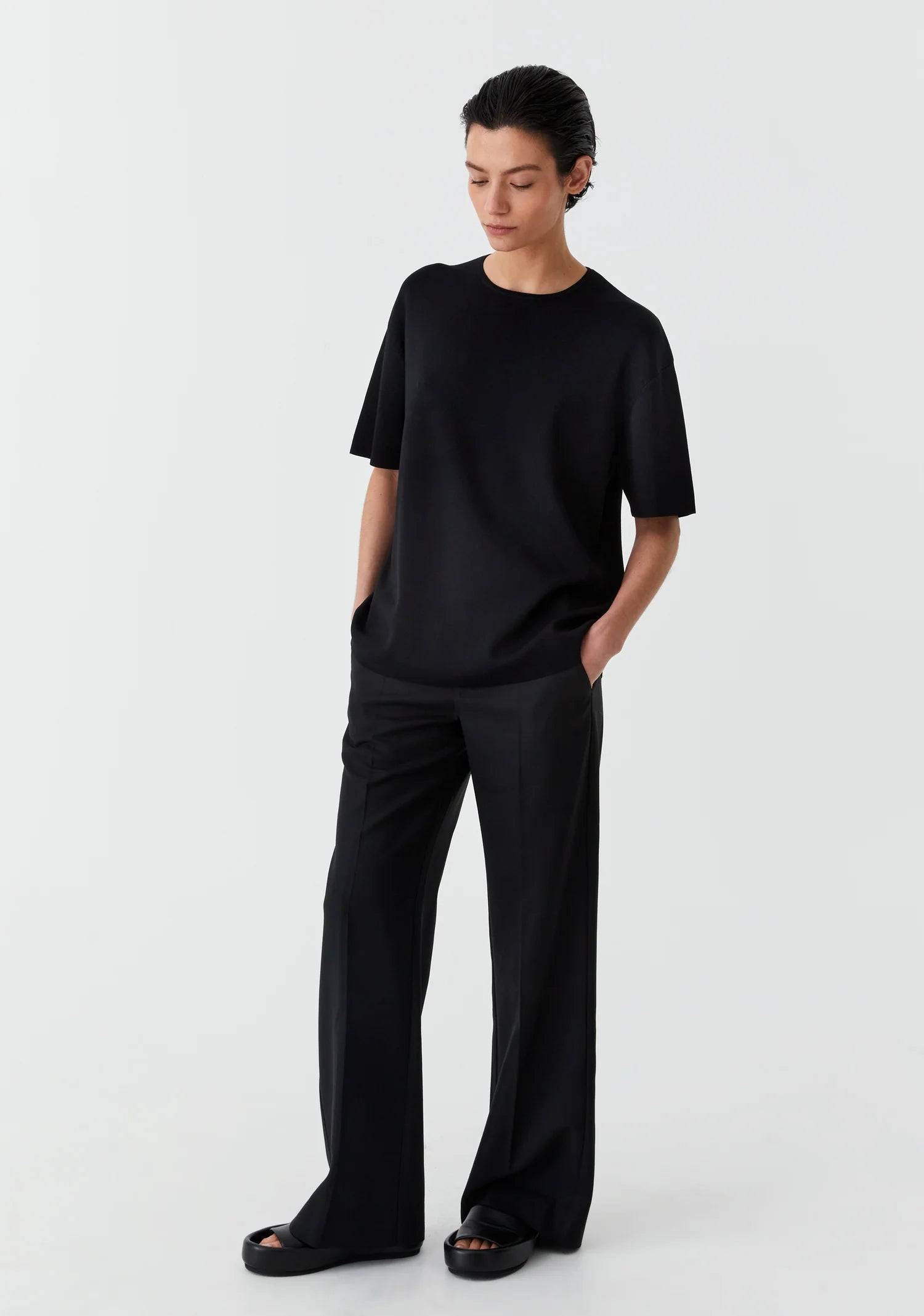 Morrison Cate Knit Tee Black