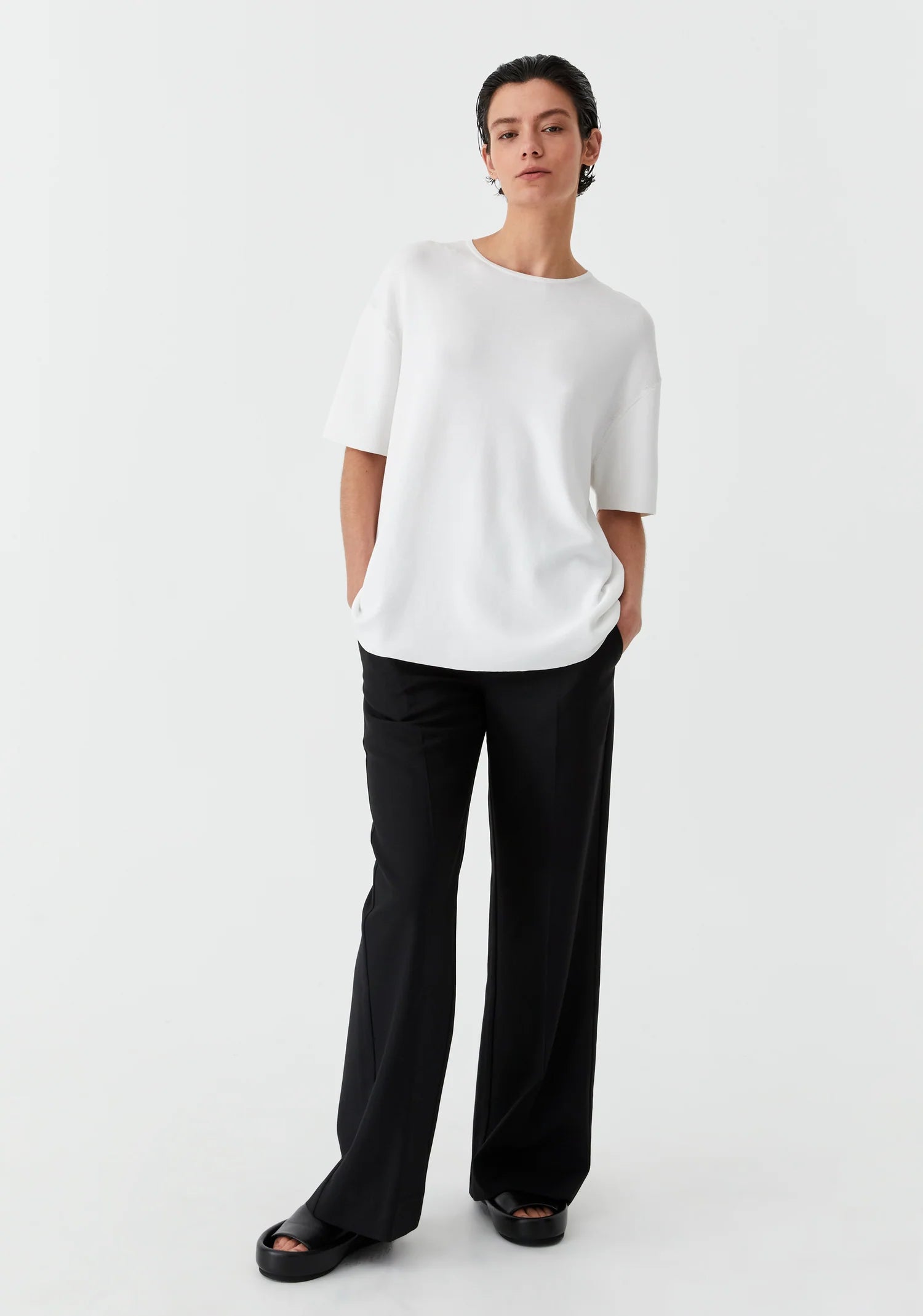 Morrison Cate Knit Tee Cream