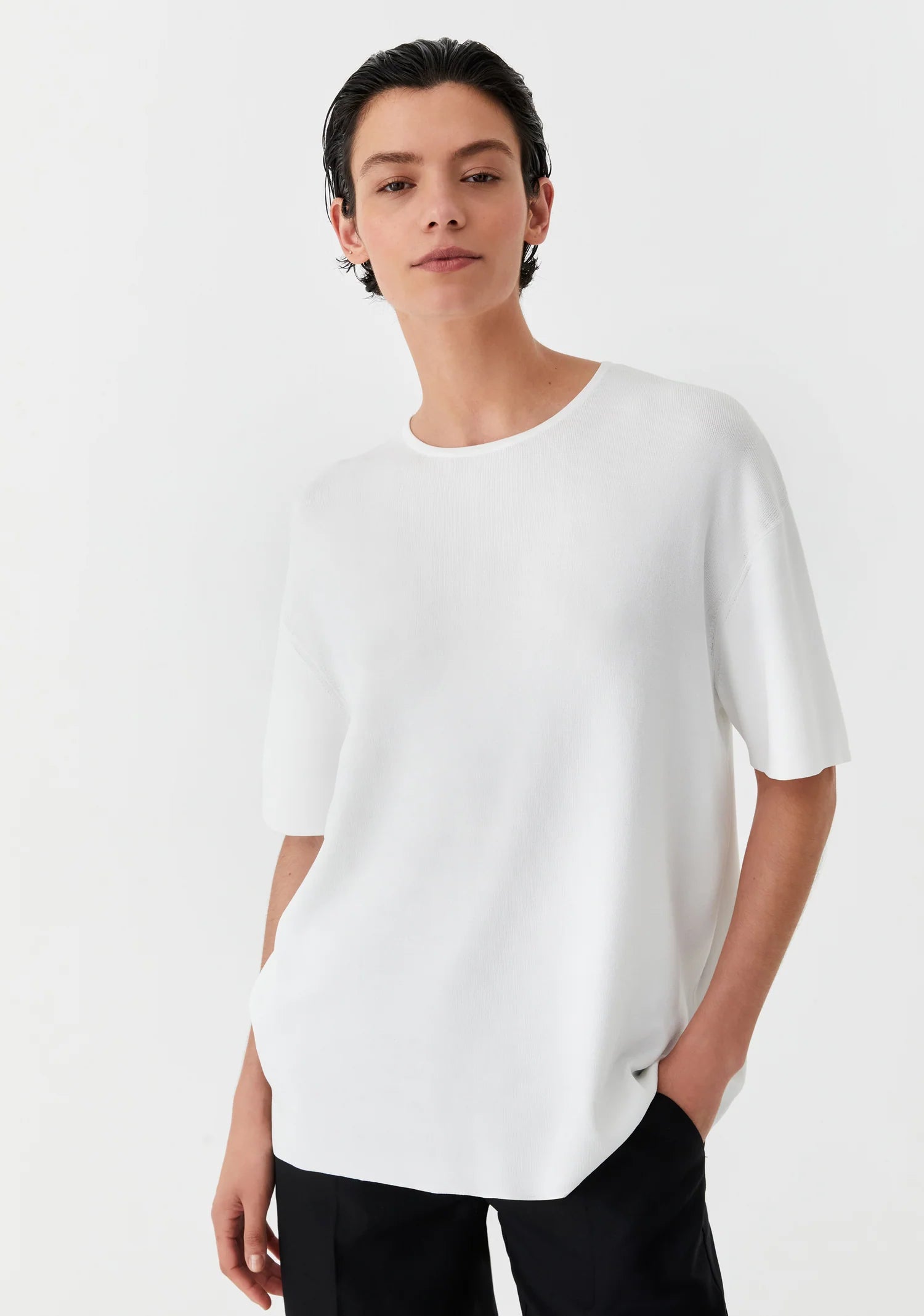 Morrison Cate Knit Tee Cream