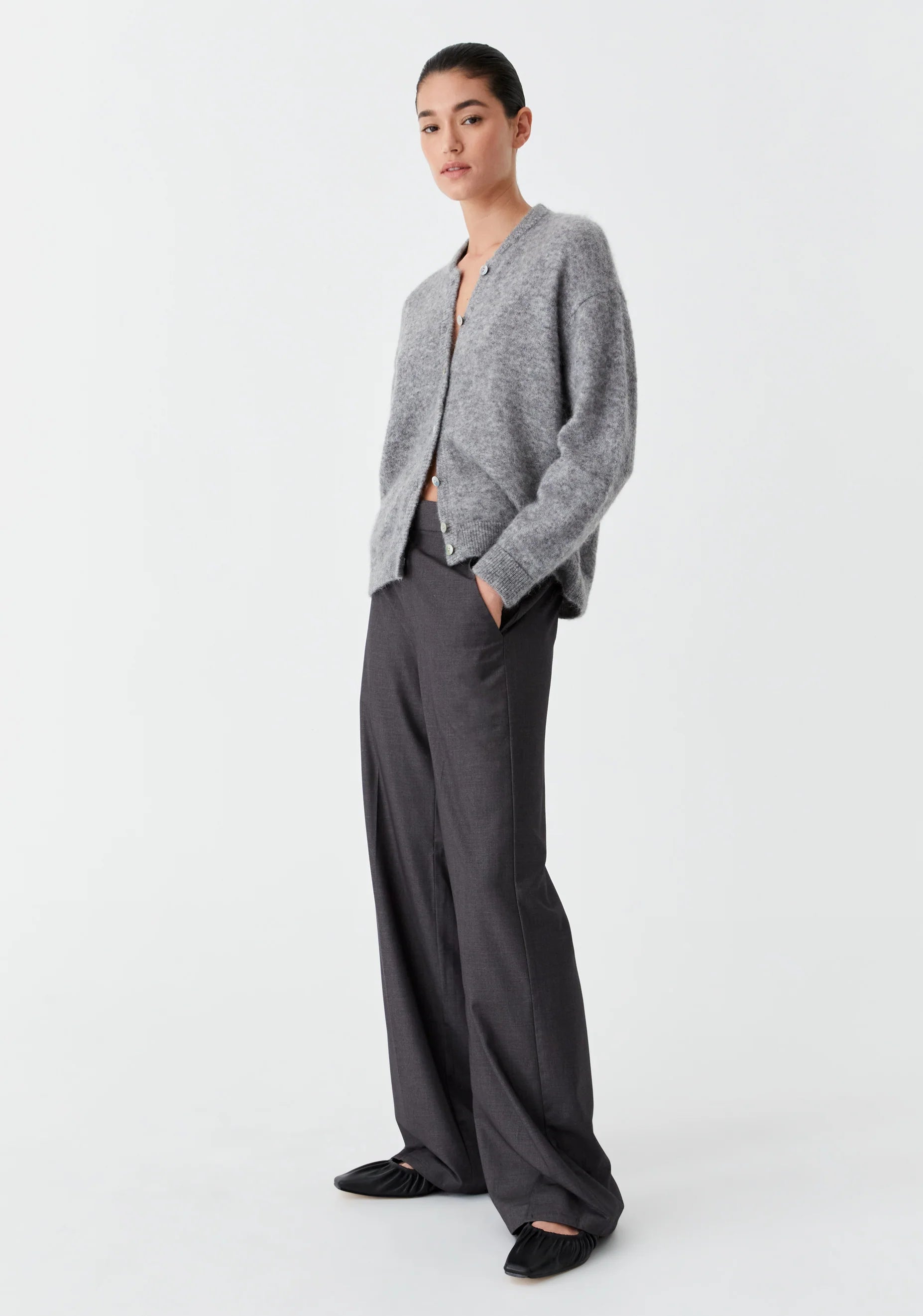 Morrison Vance Knit Cardigan Grey