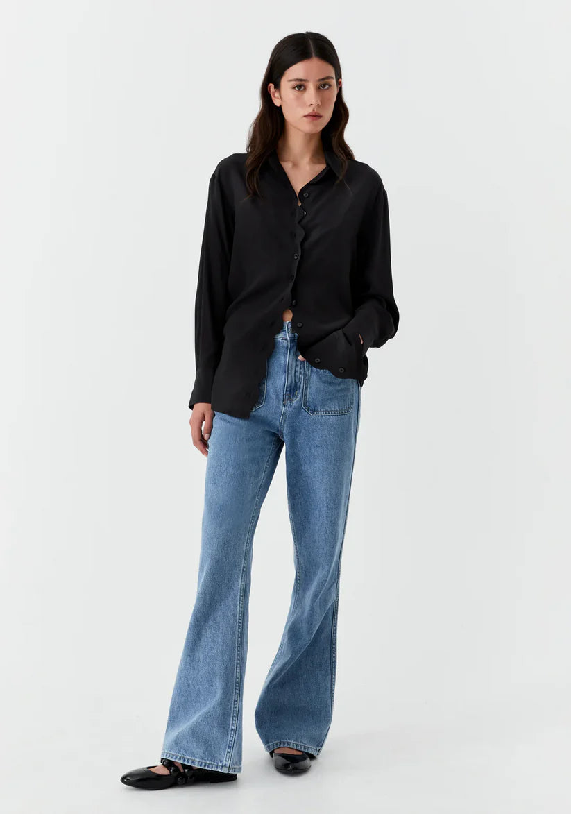 Morrison Hazel Silk Blouse Black