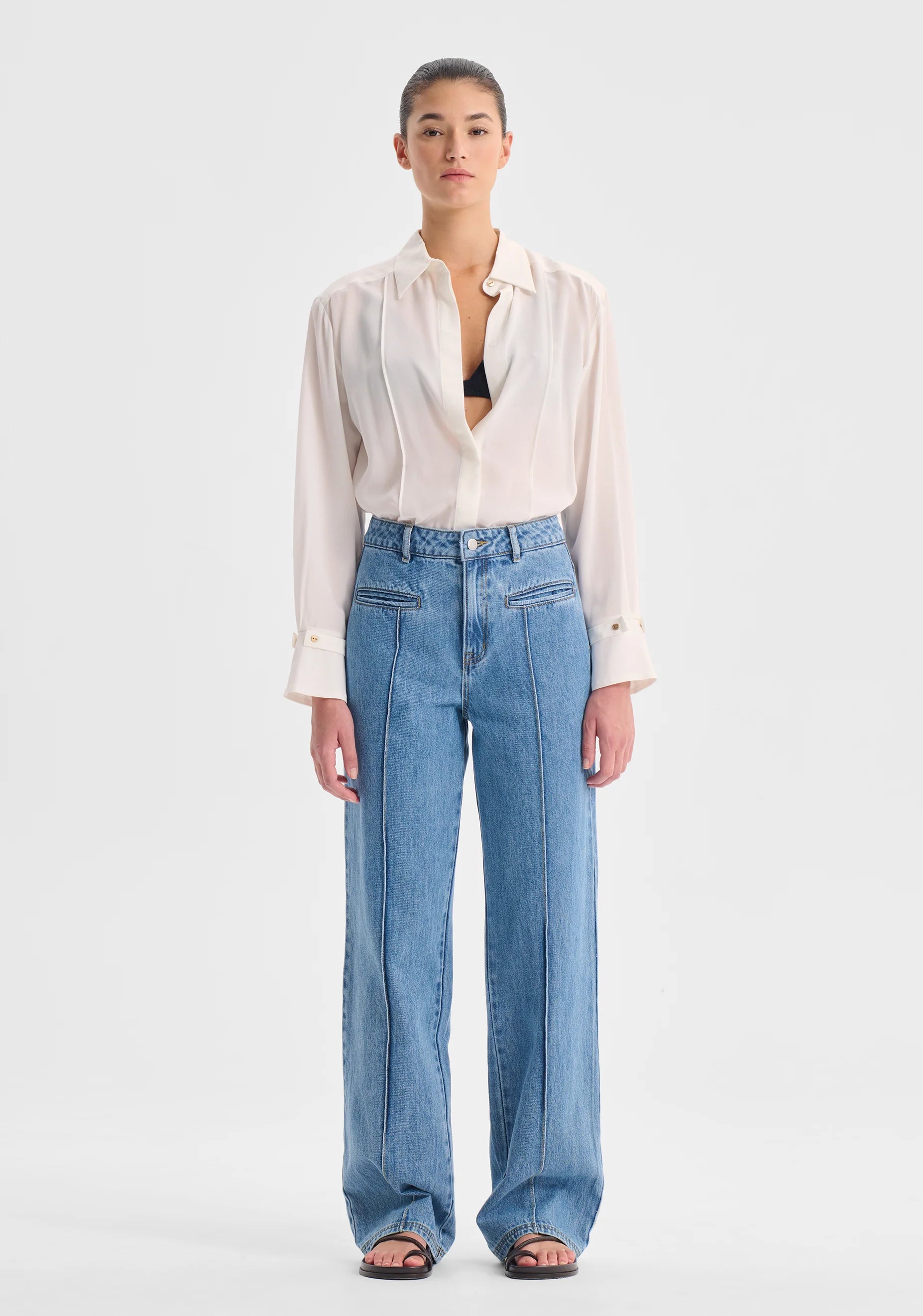 Morrison Chase Silk Shirt Snow