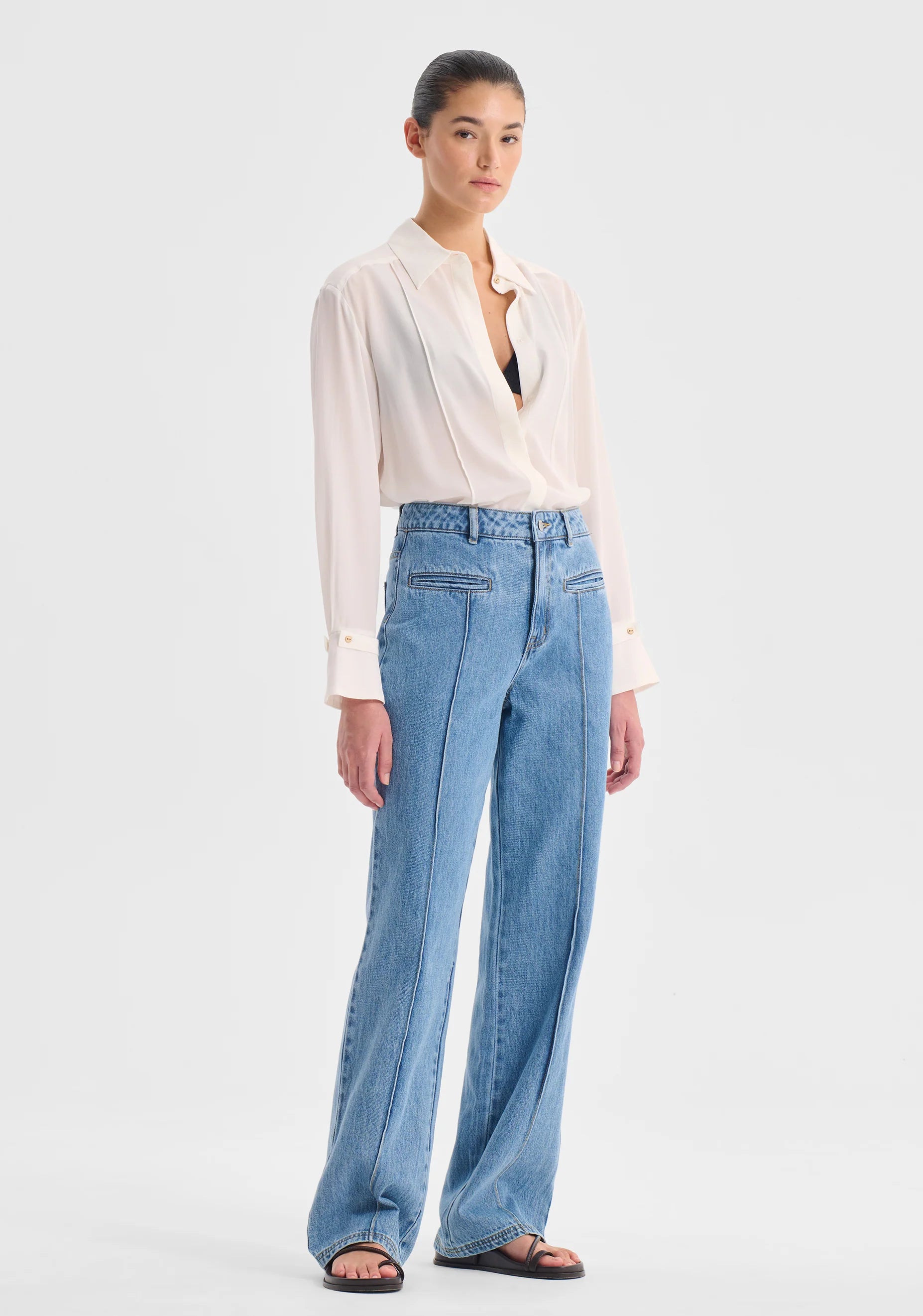 Morrison Chase Silk Shirt Snow