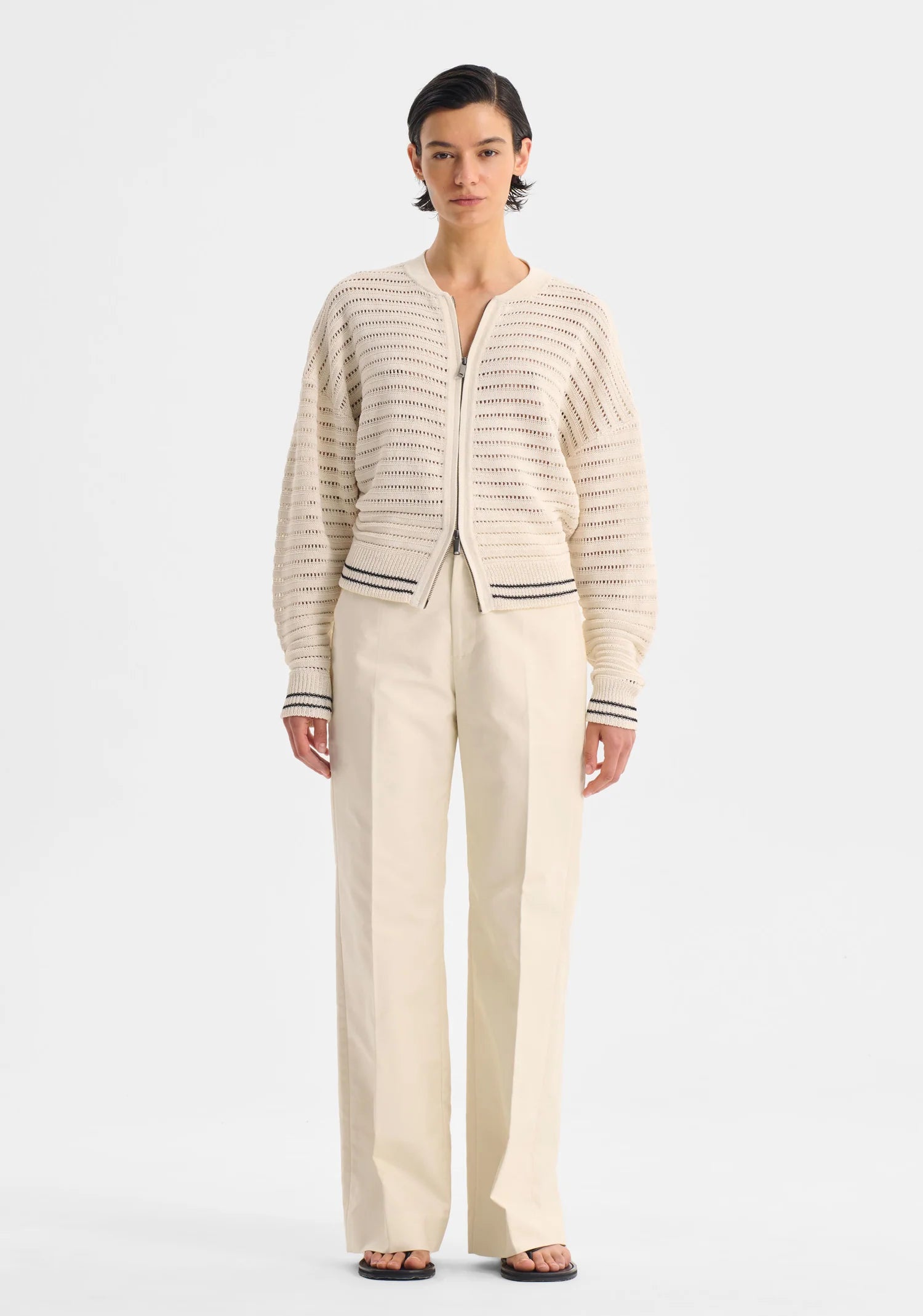 Morrison Dallas Knit Jacket Milk