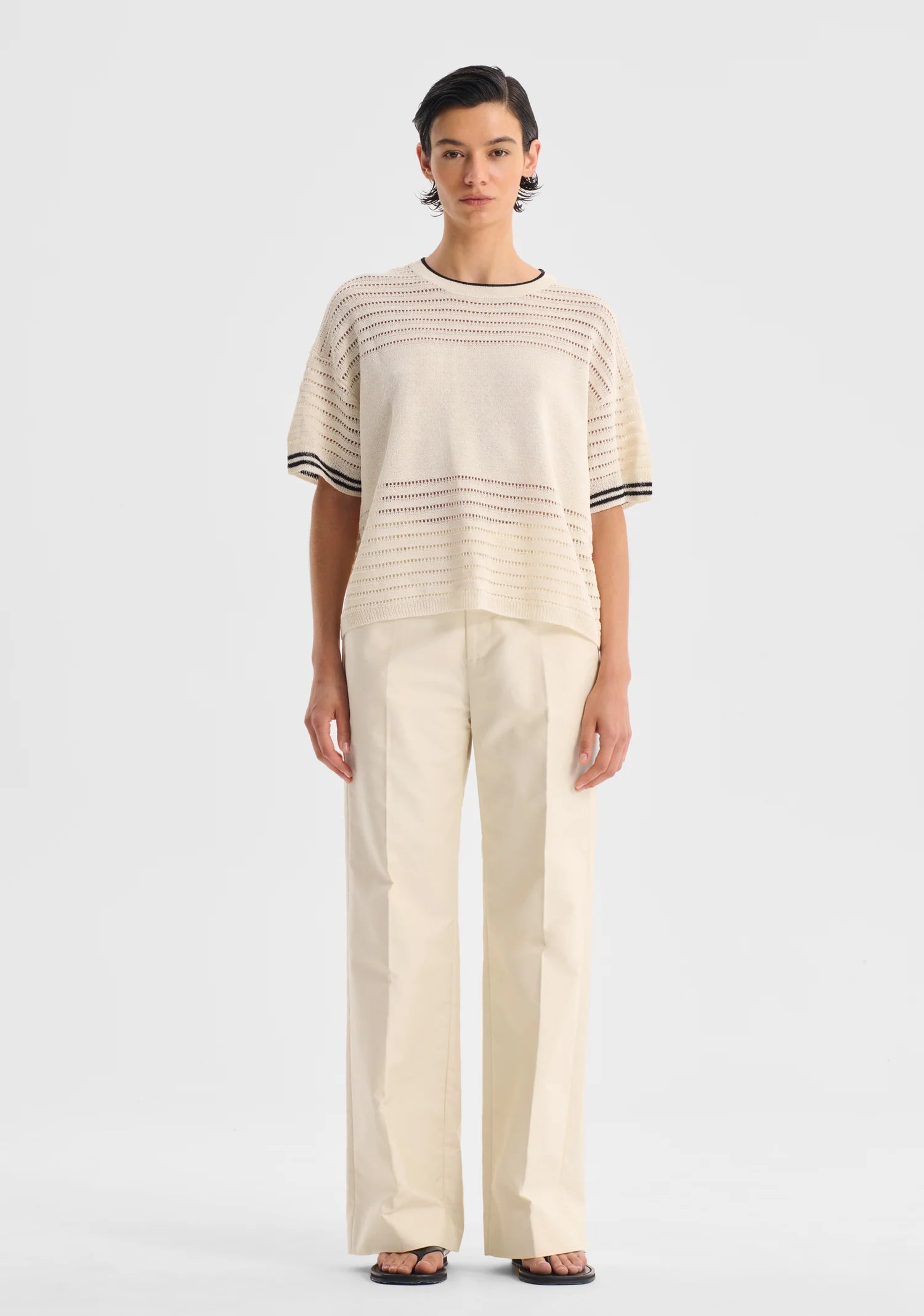 Morrison Dallas Knit Tee Milk