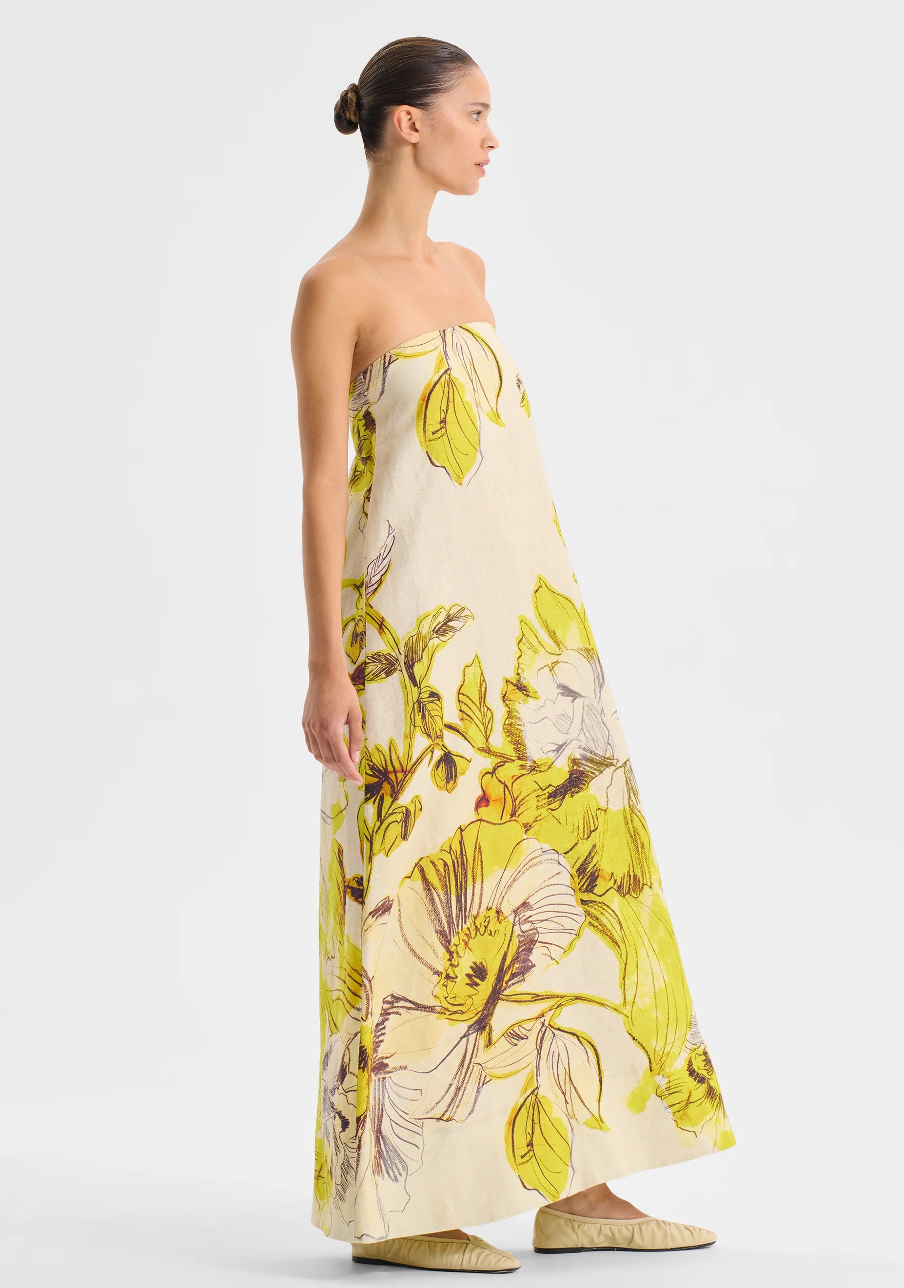 Morrison Mae Linen Strapless Dress