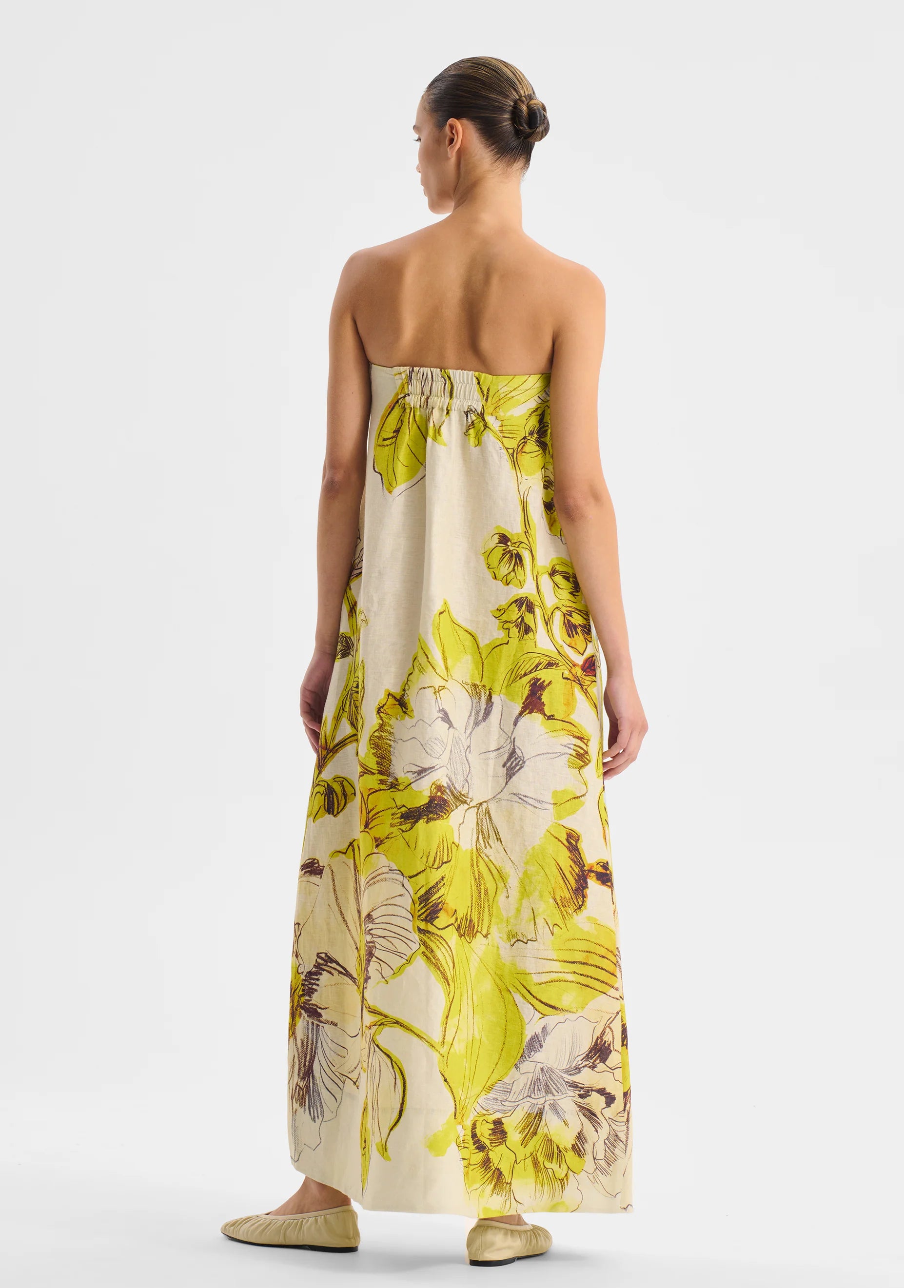 Morrison Mae Linen Strapless Dress